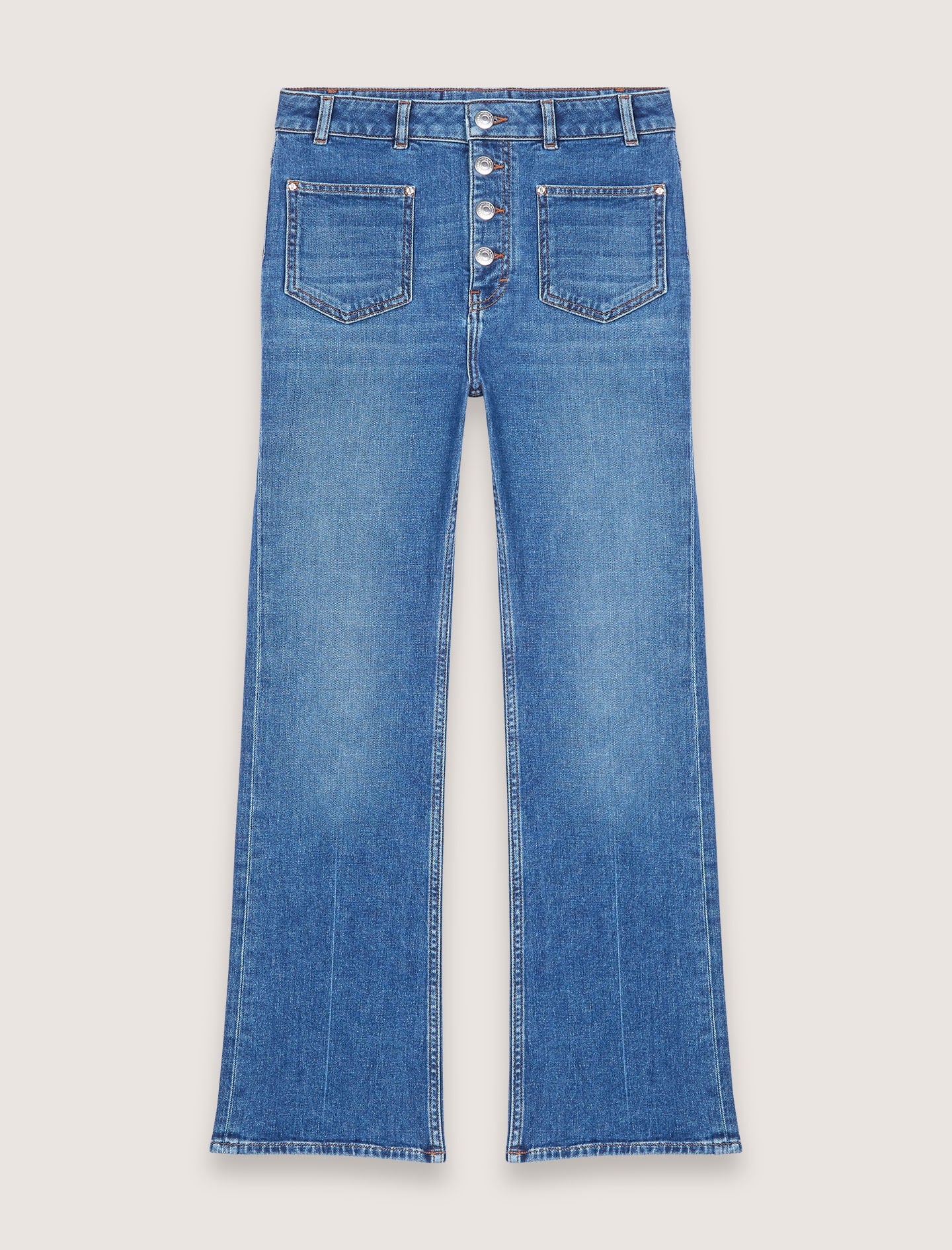 Maje Denim jeans with pockets