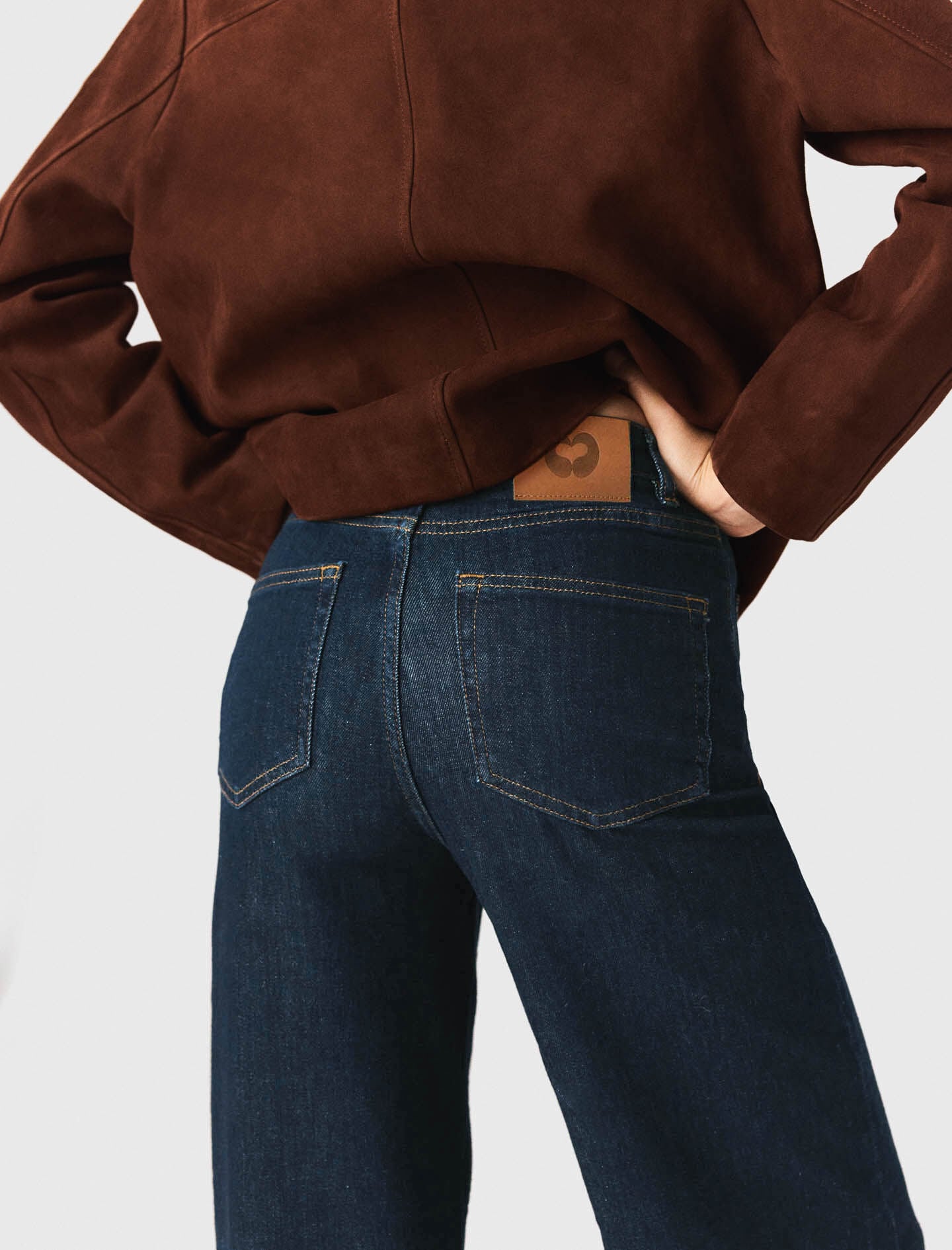 Maje Wide jeans with patch pockets