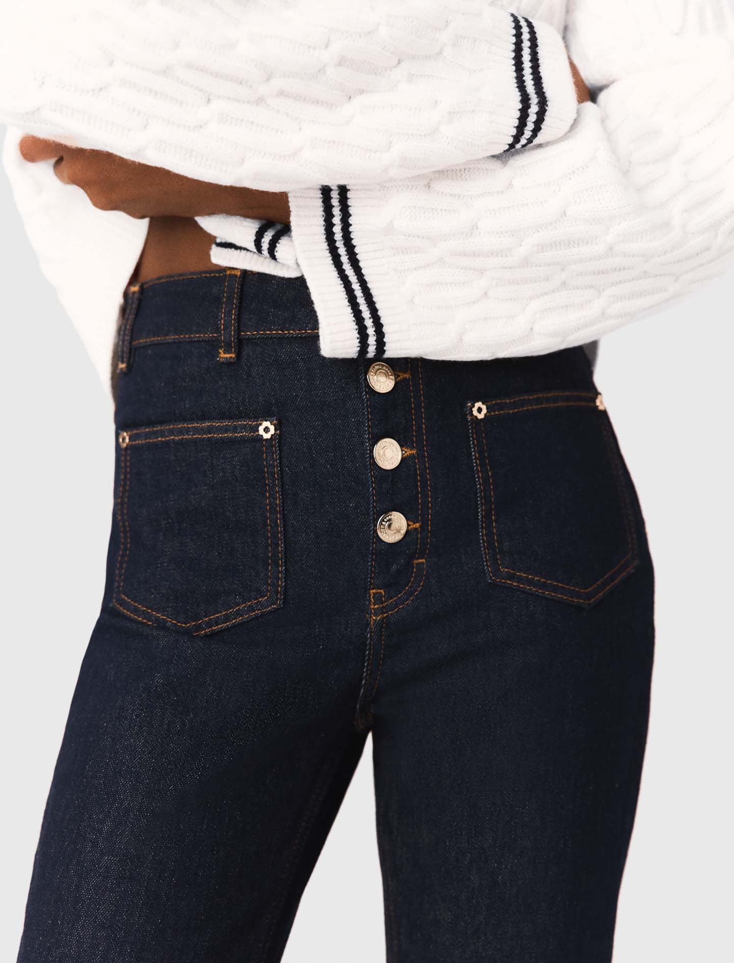 Maje Denim jeans with pockets