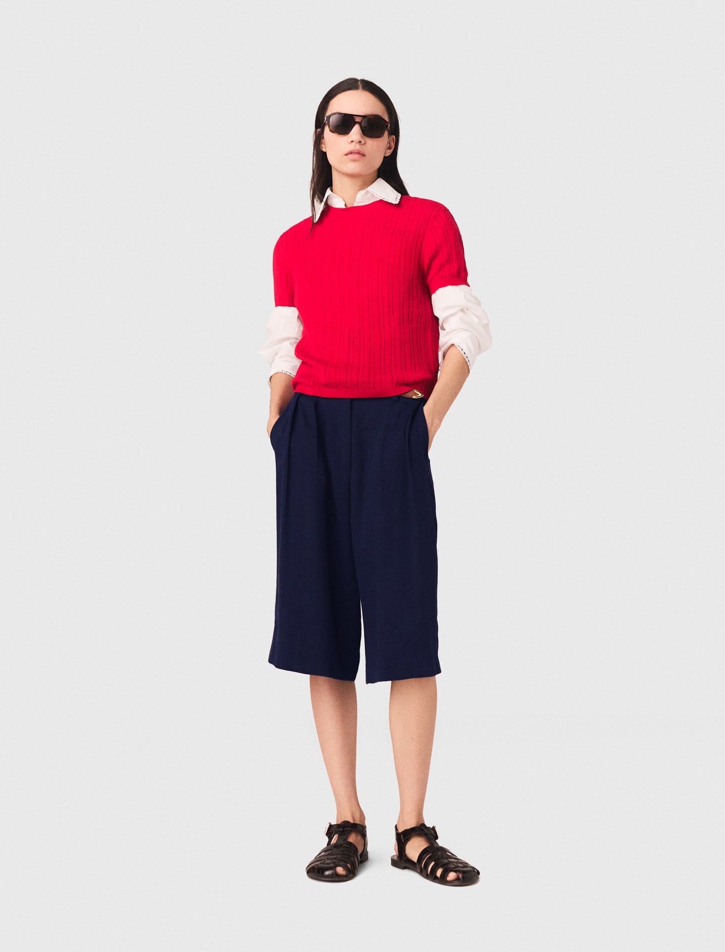 Maje Round-neck sweater