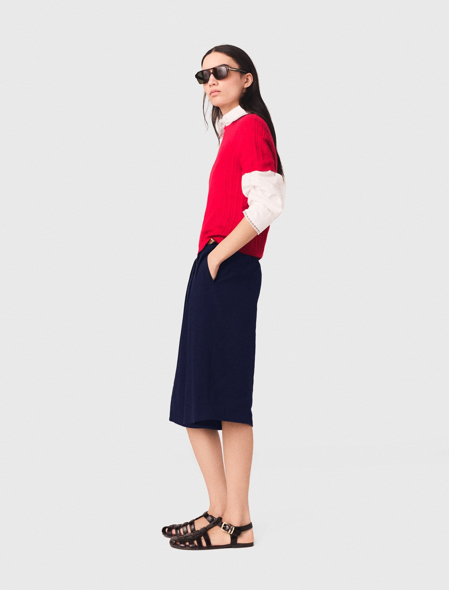 Maje Round-neck sweater