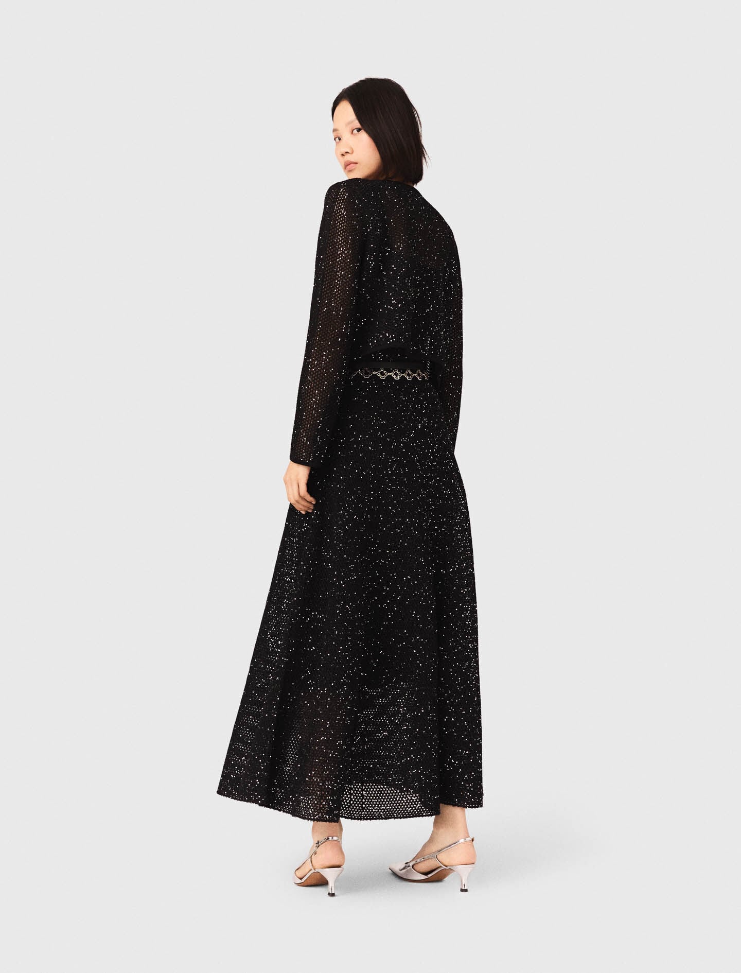 Maje Rhinestone knit cardigan