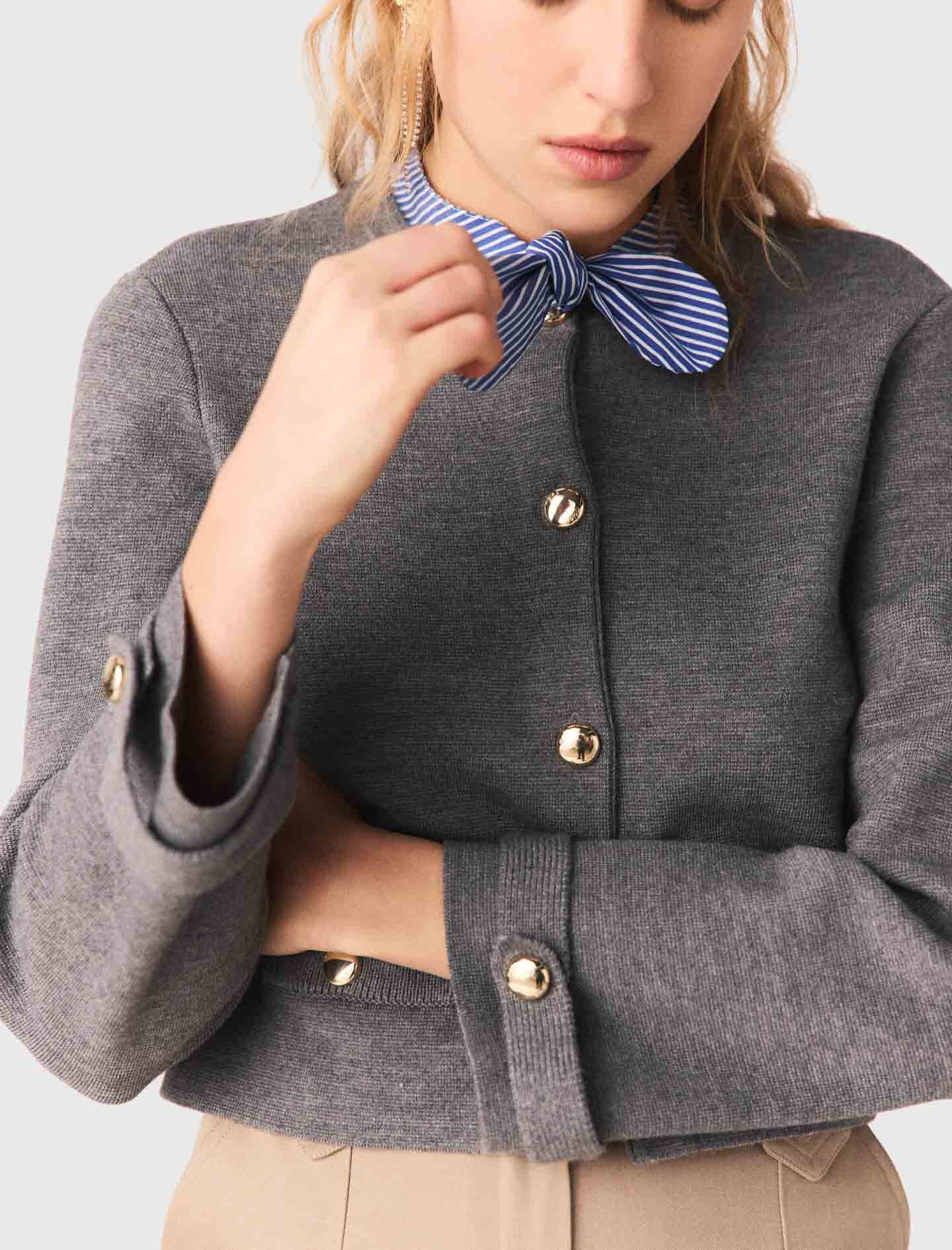 Maje Cardigan with removable tie