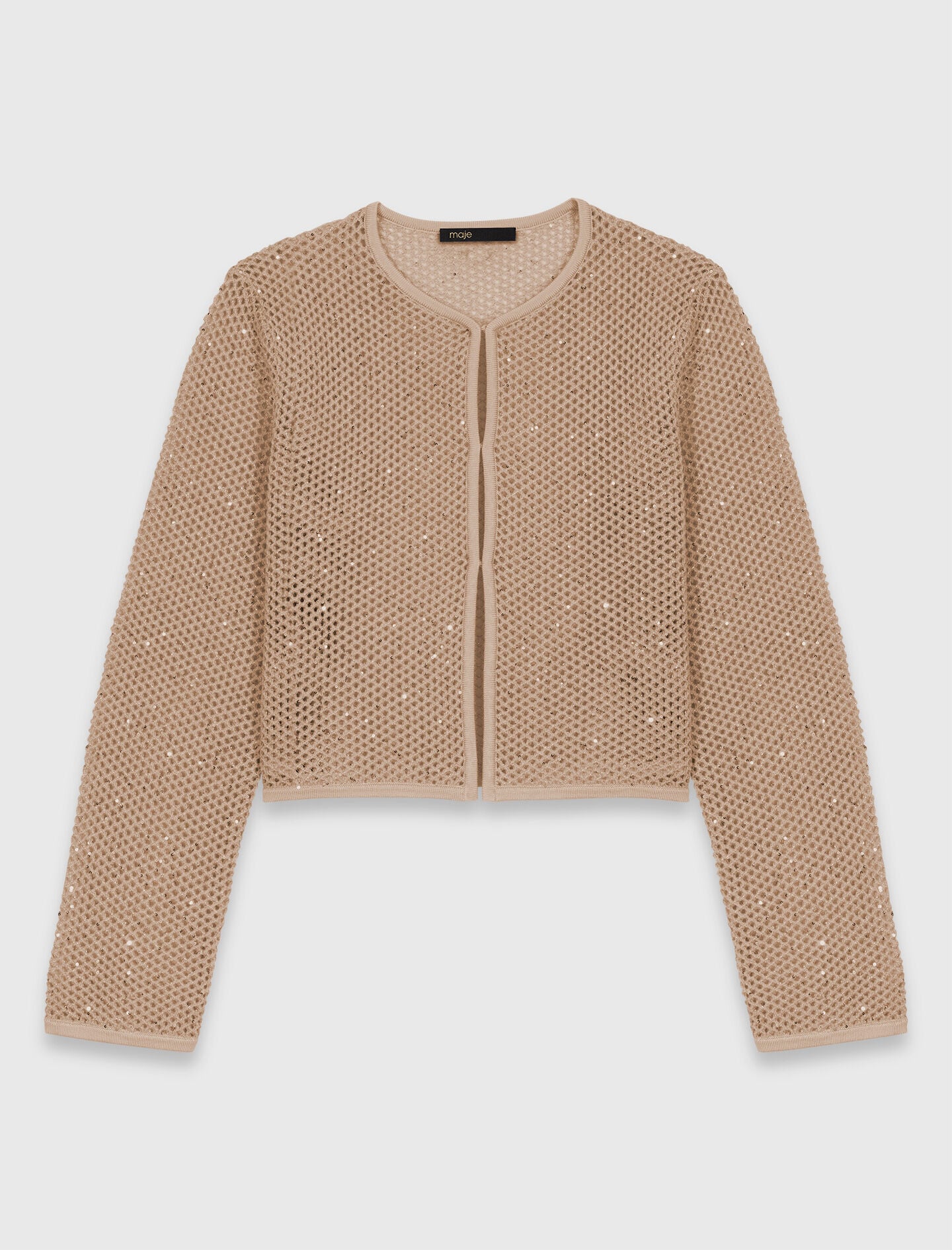 Maje Rhinestone knit cardigan