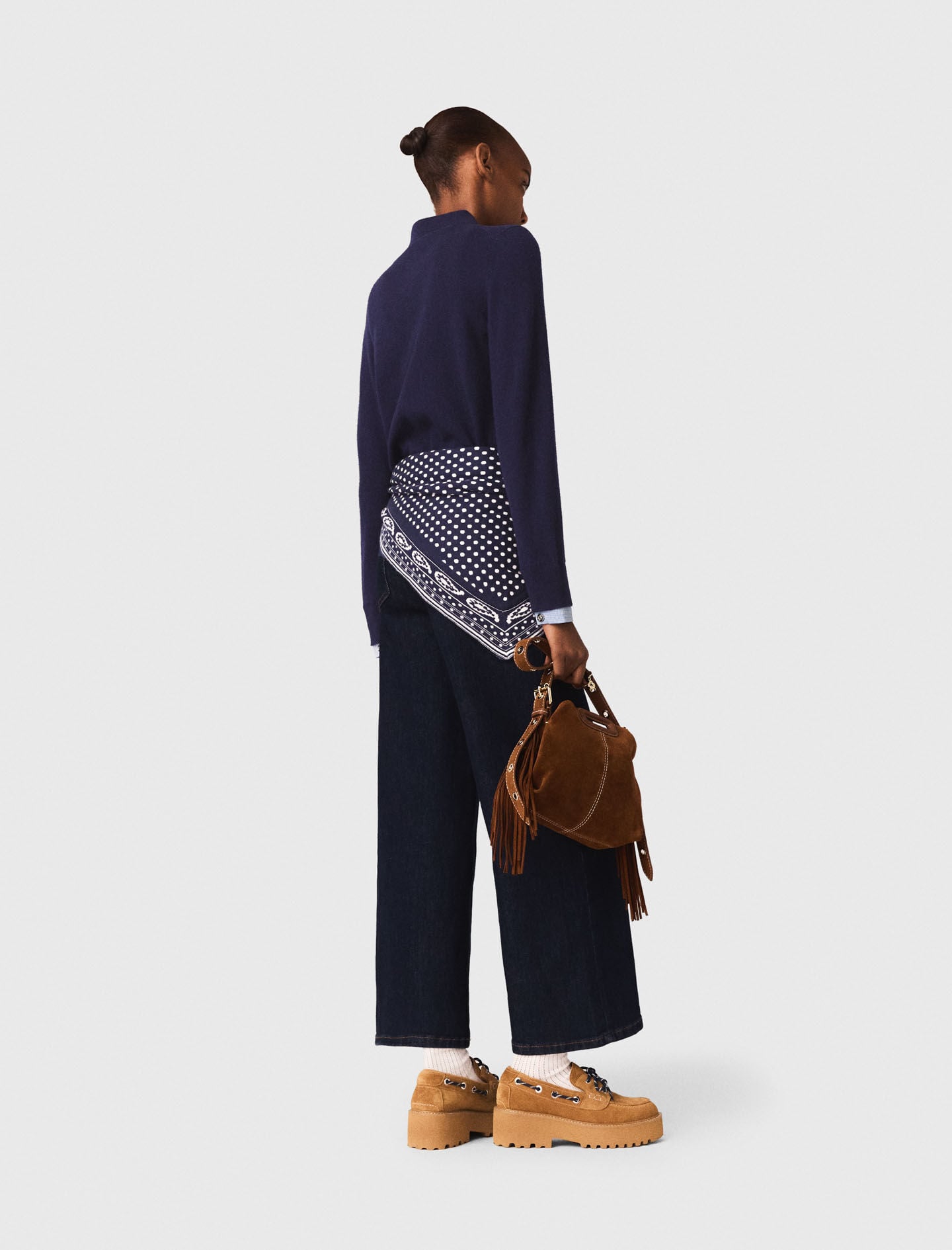 Maje Polo cardigan with removable trims