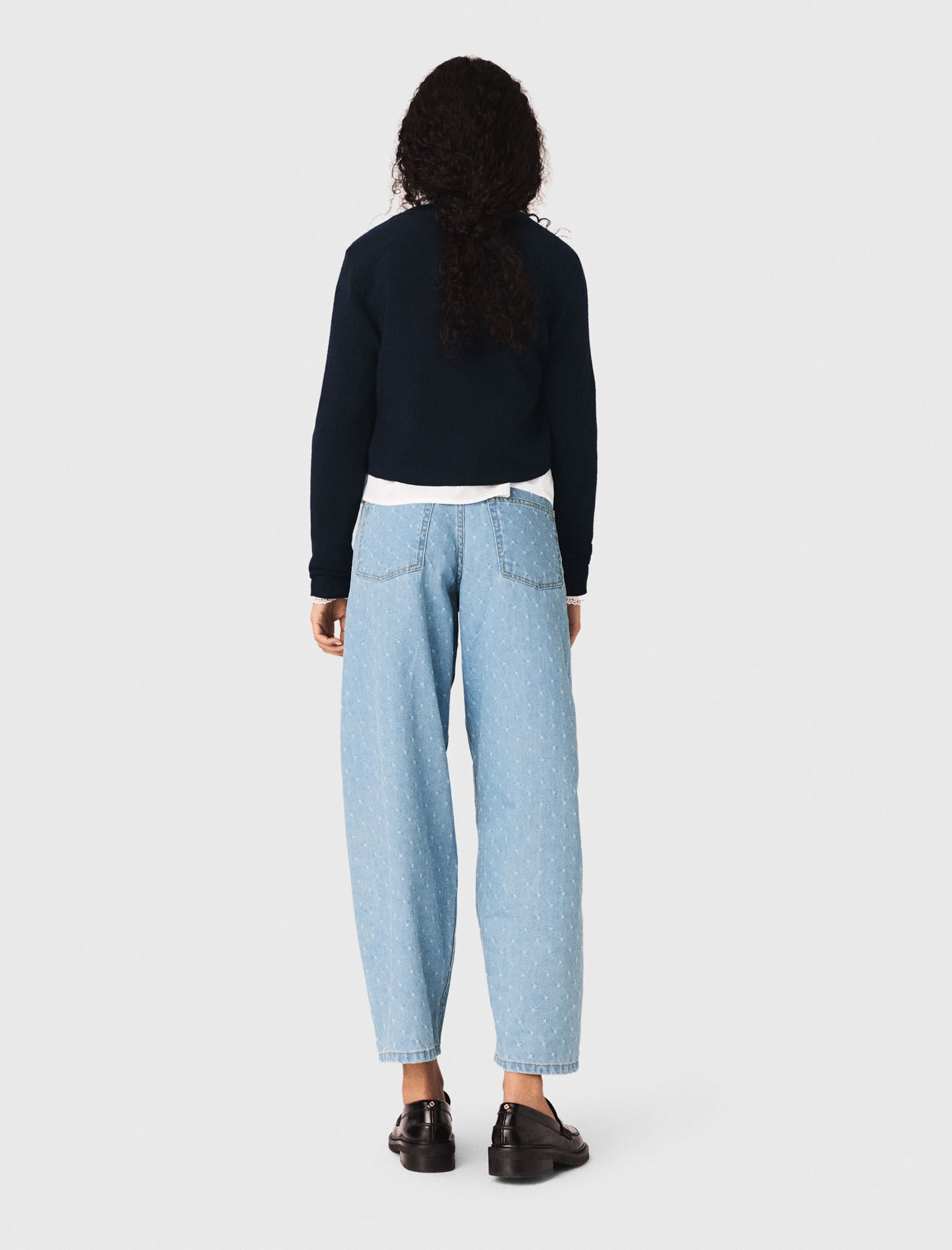 Maje Jewelled bow-button cardigan