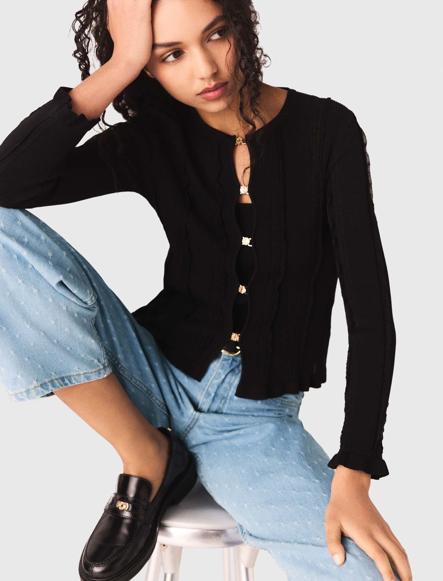 Maje 2-in-1 cardigan