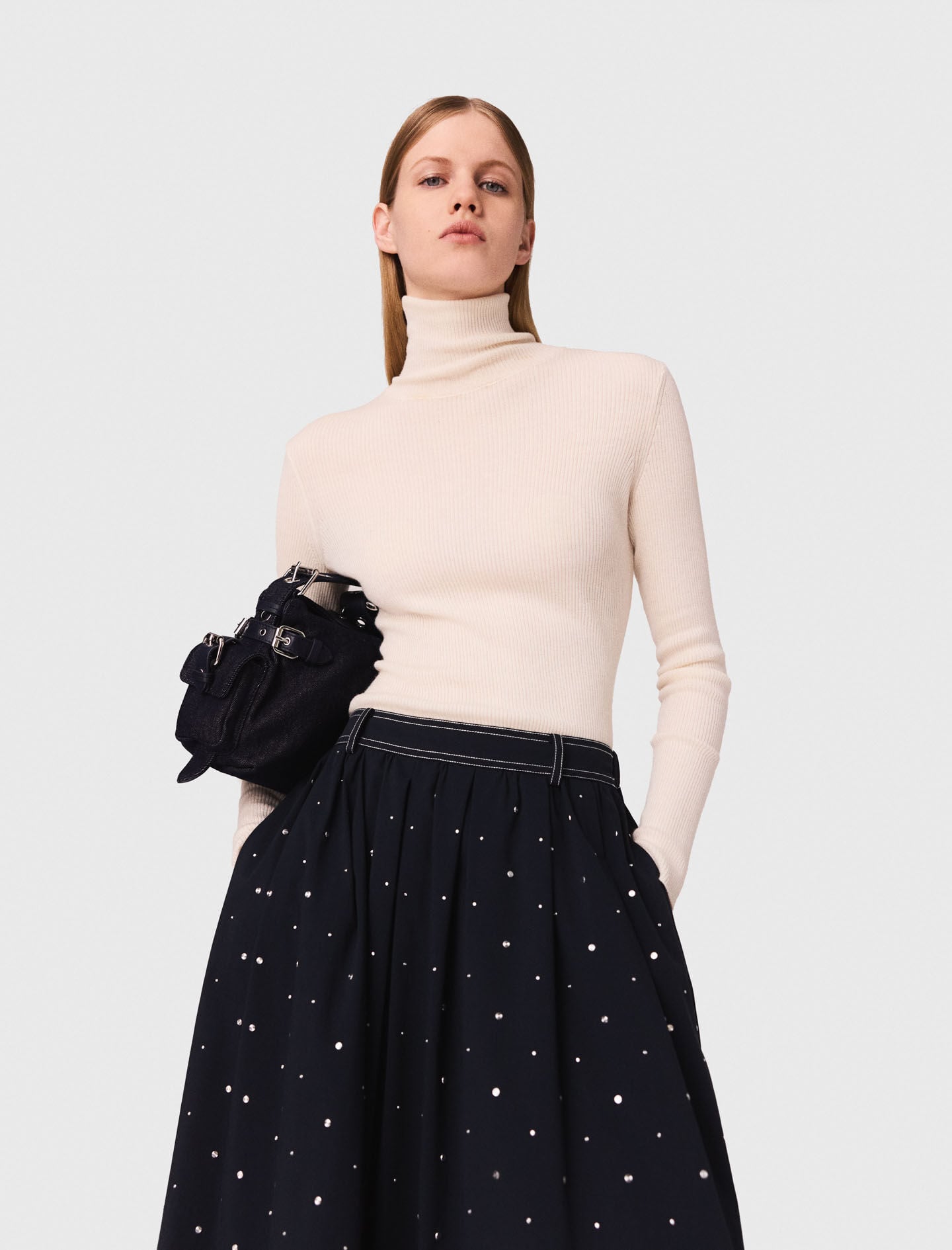 Maje Wool and silk sweater