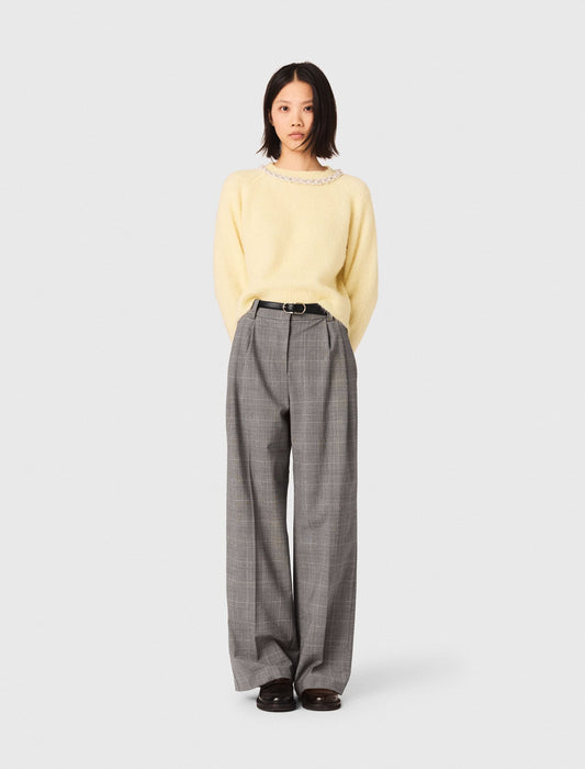 Maje Removable jewel collar sweater