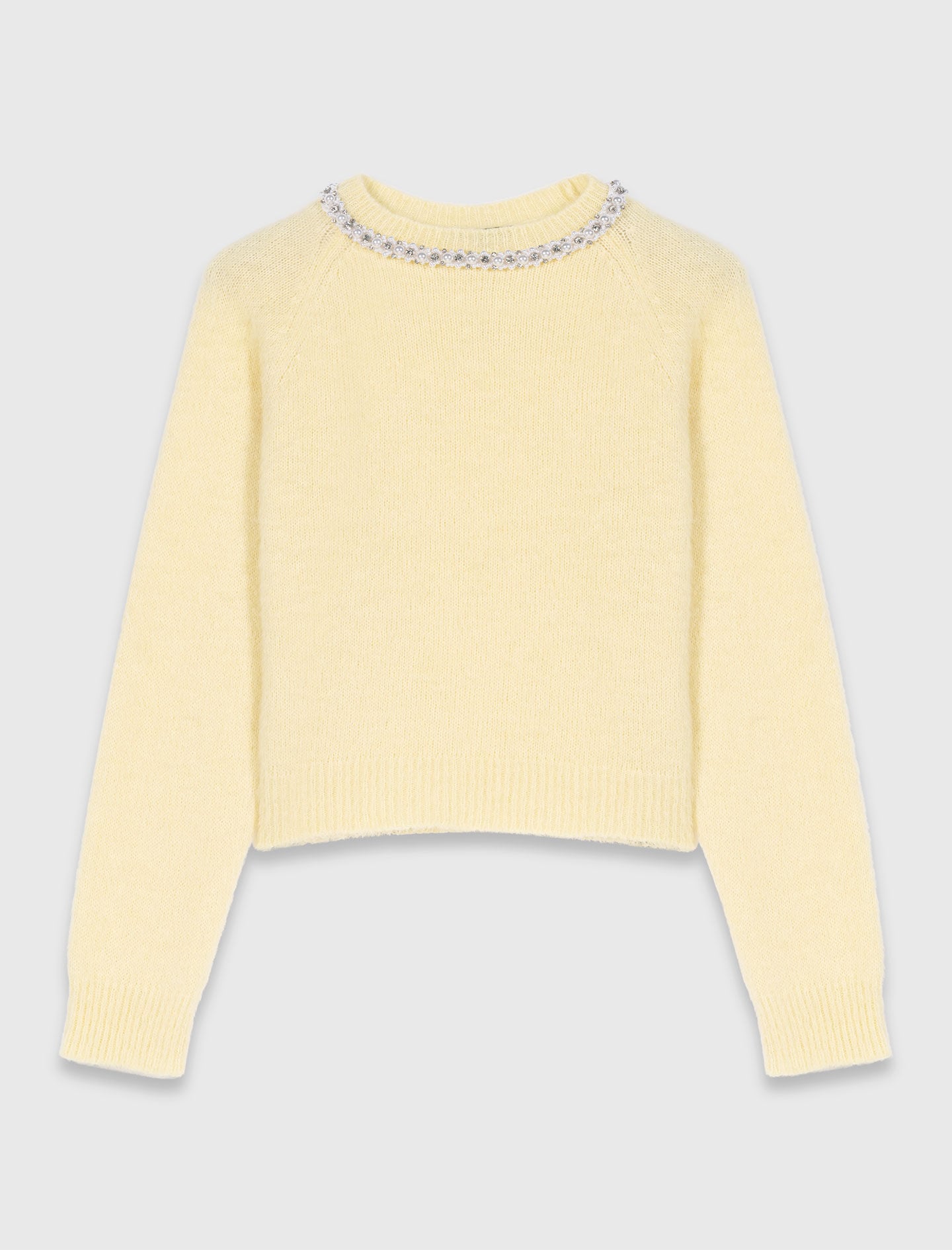 Maje Removable jewel collar sweater
