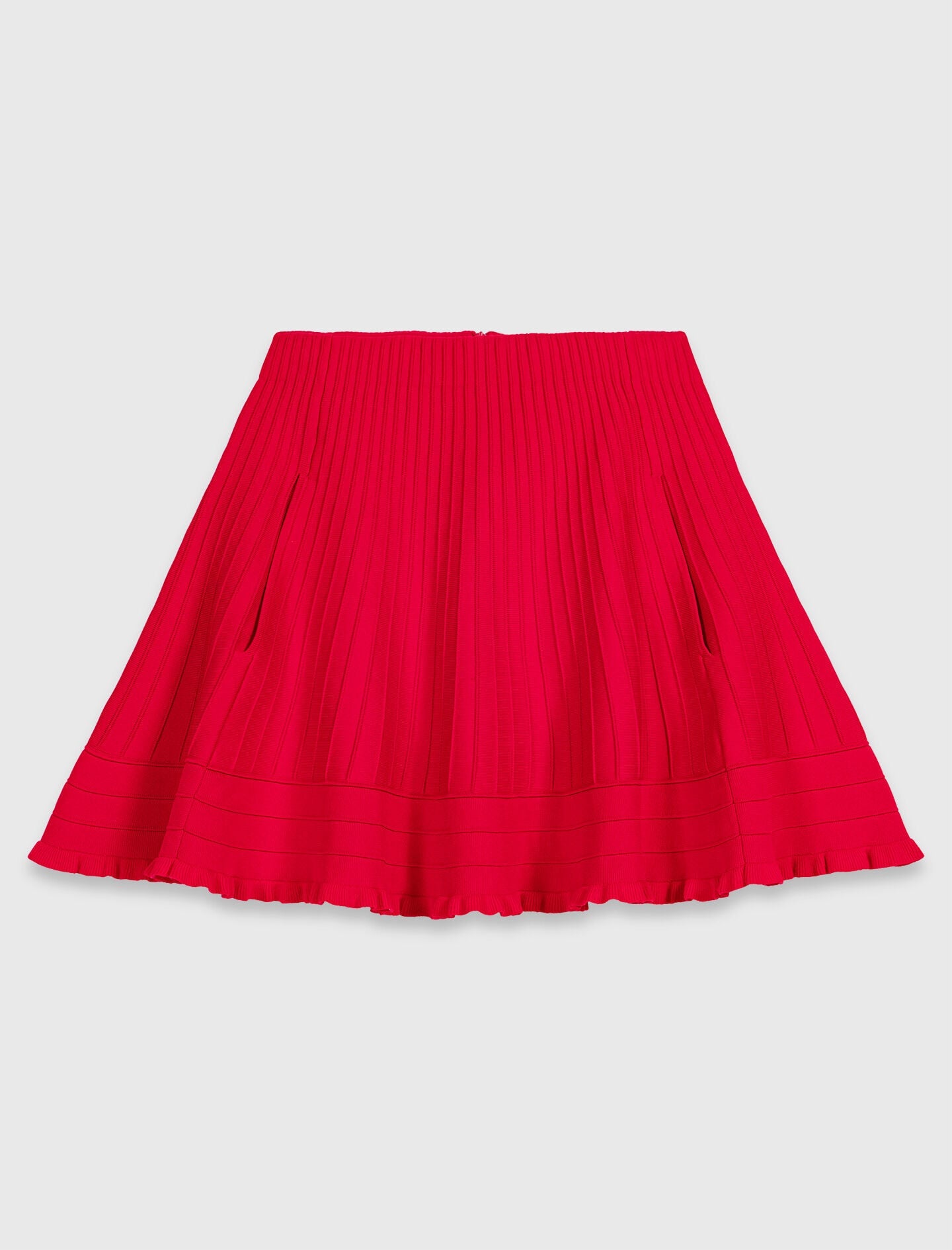 Maje Compact knit short skirt