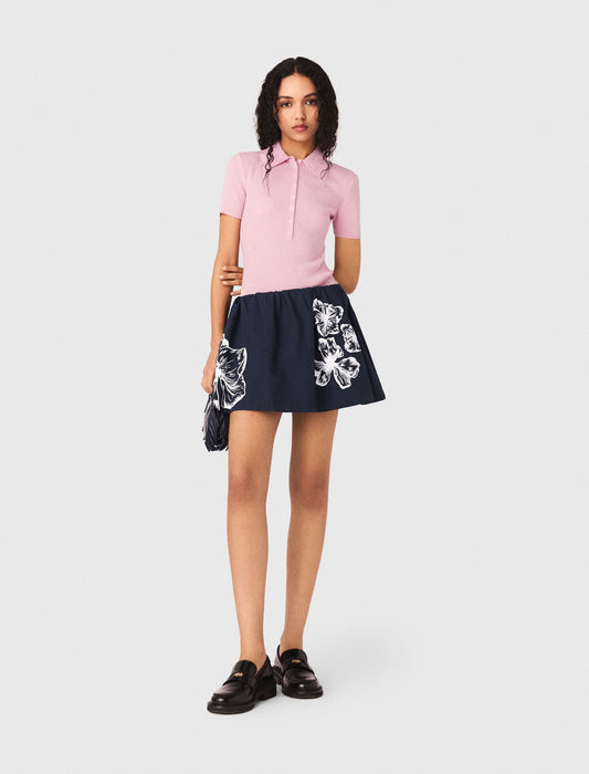 Maje Short cotton skirt