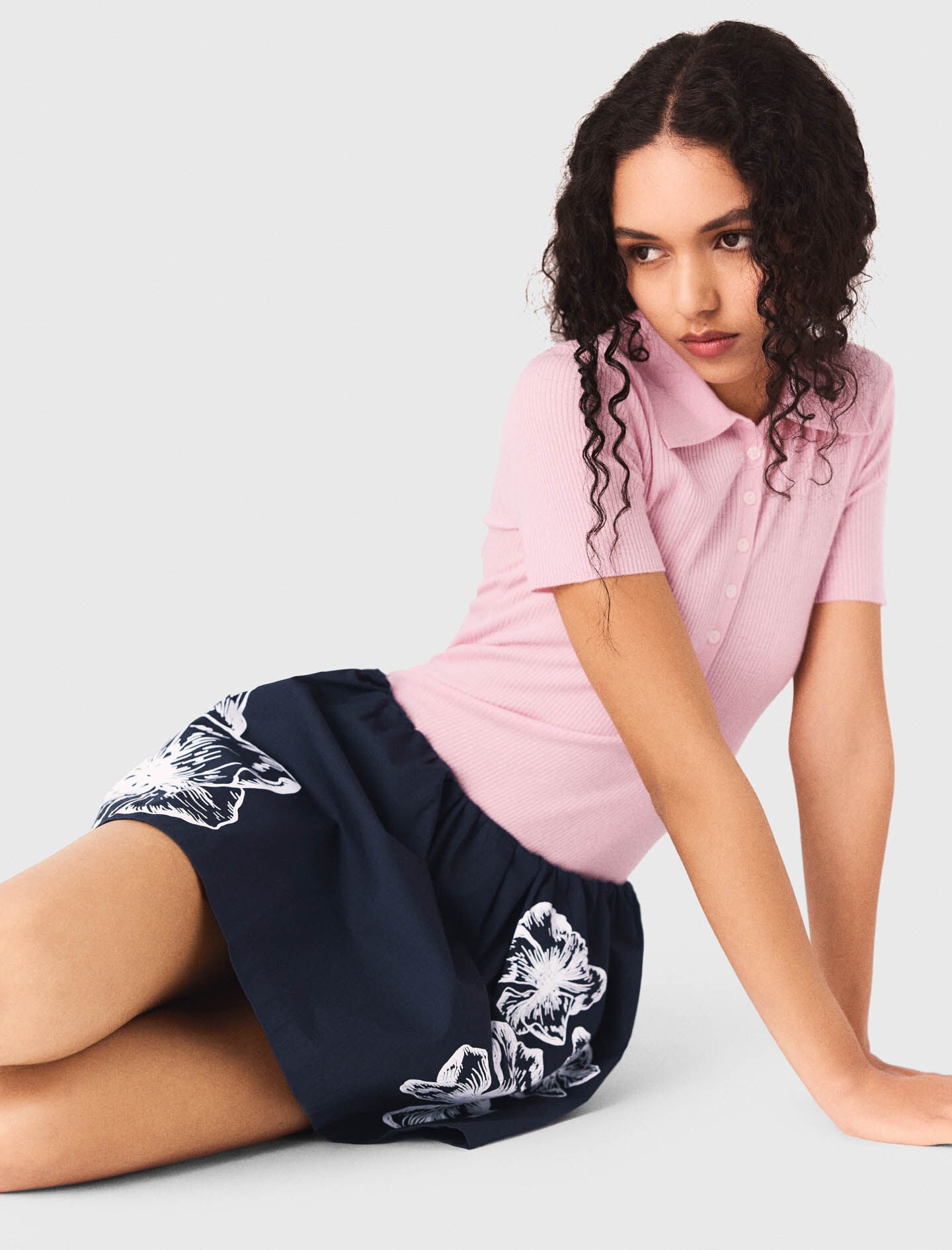 Maje Short cotton skirt