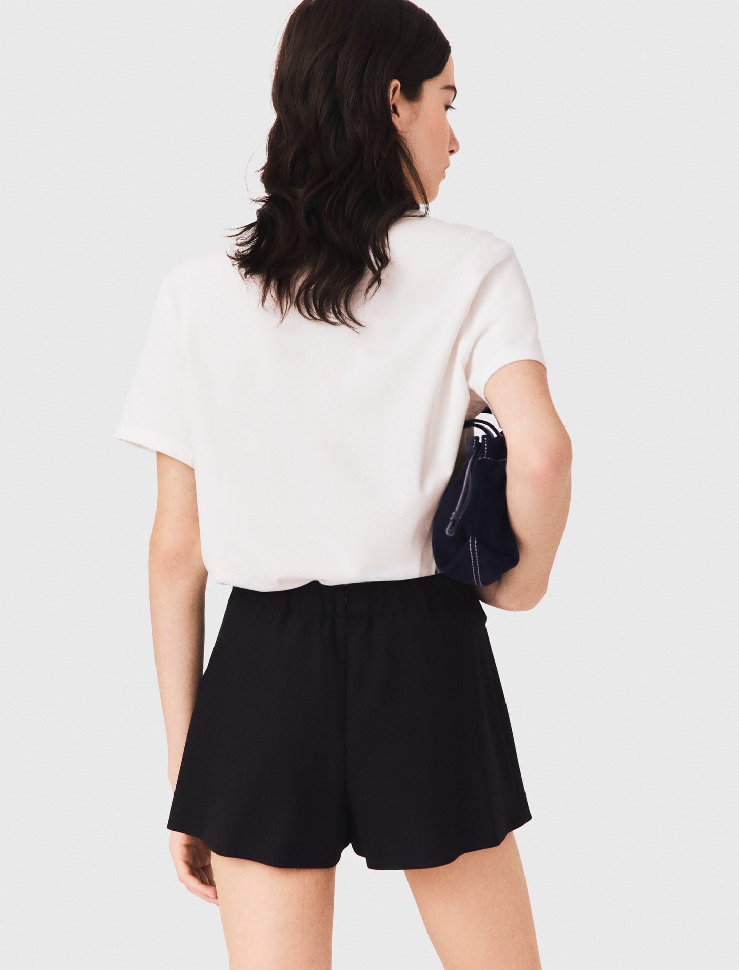 Maje Layered-effect suit shorts