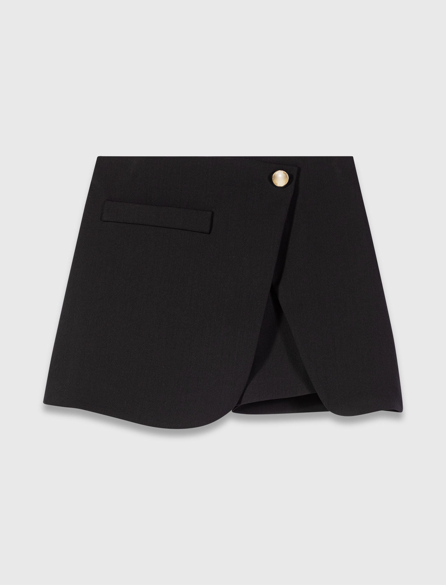 Maje Layered-effect suit shorts