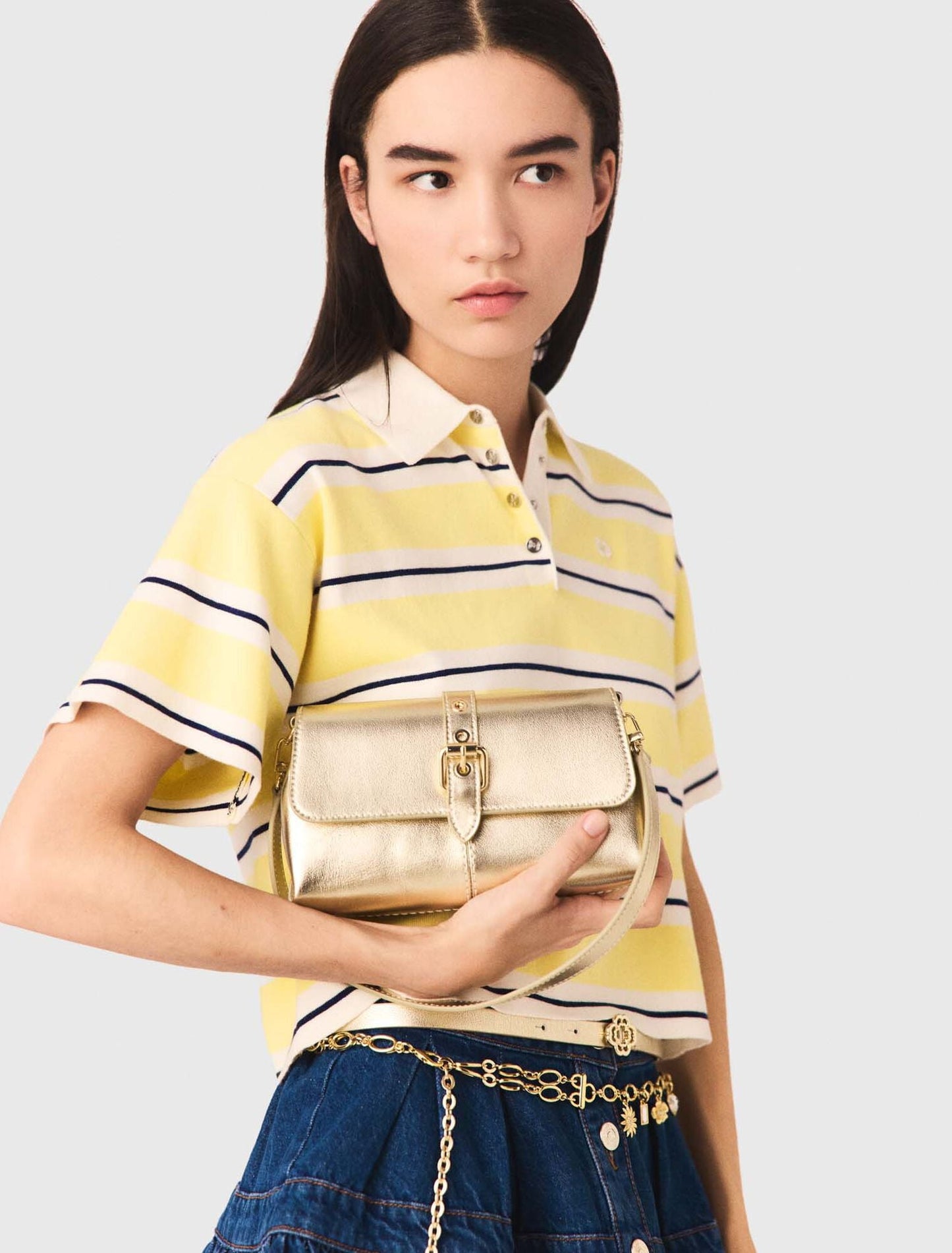 Maje Metallic Miss M walk