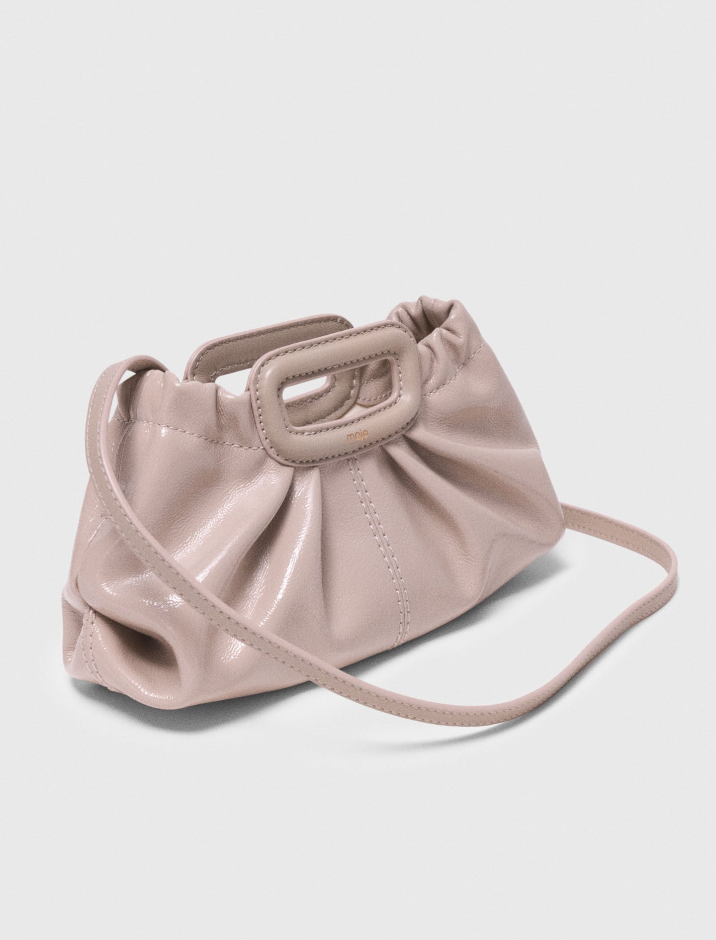 Maje Naplak leather Milpli mini Clutch