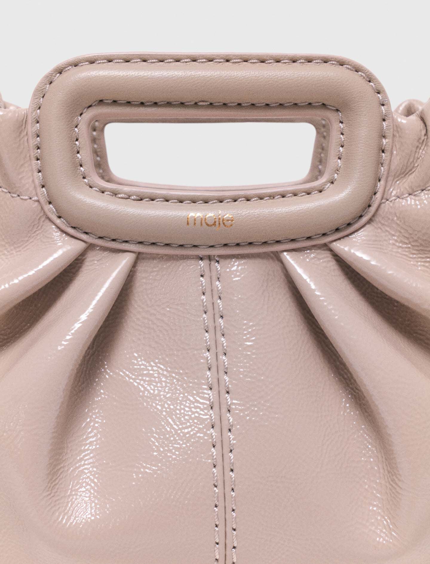 Maje Naplak leather Milpli mini Clutch