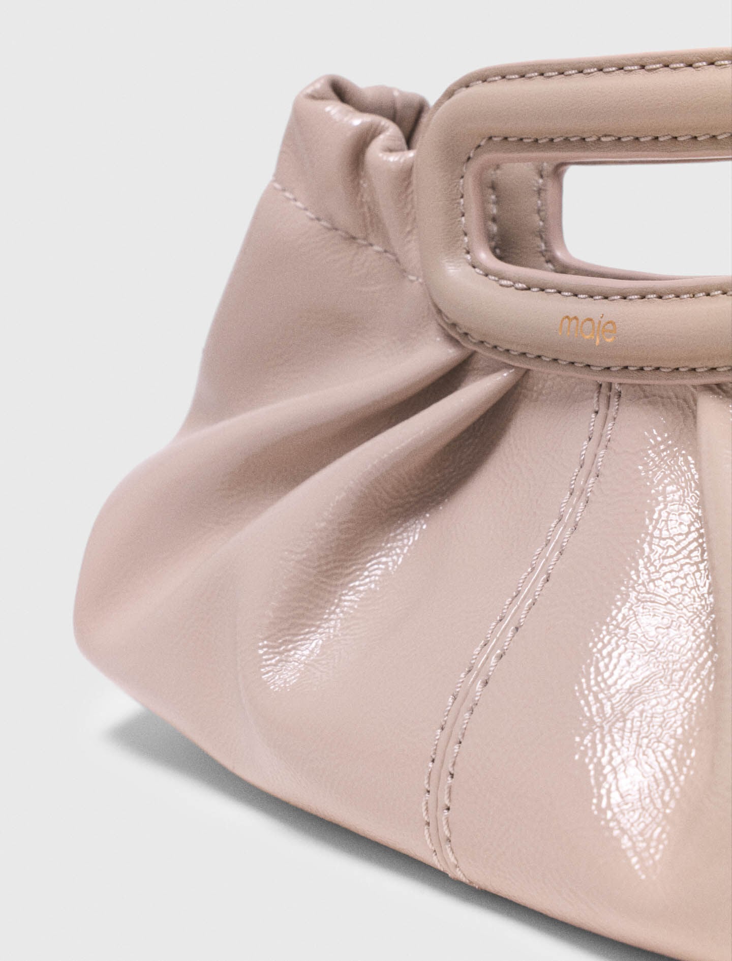 Maje Naplak leather Milpli mini Clutch