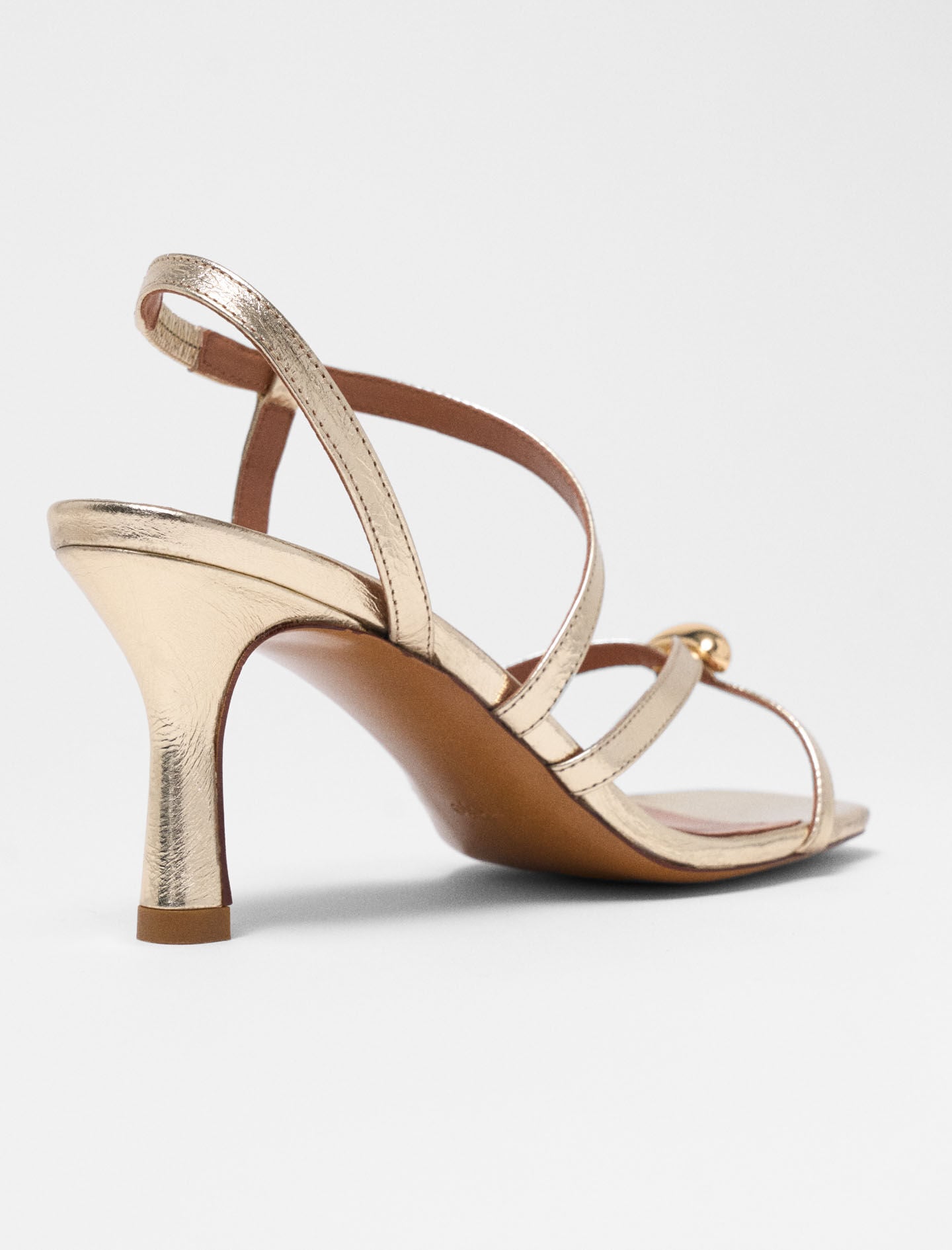 Maje Metallic multi-strap sandals