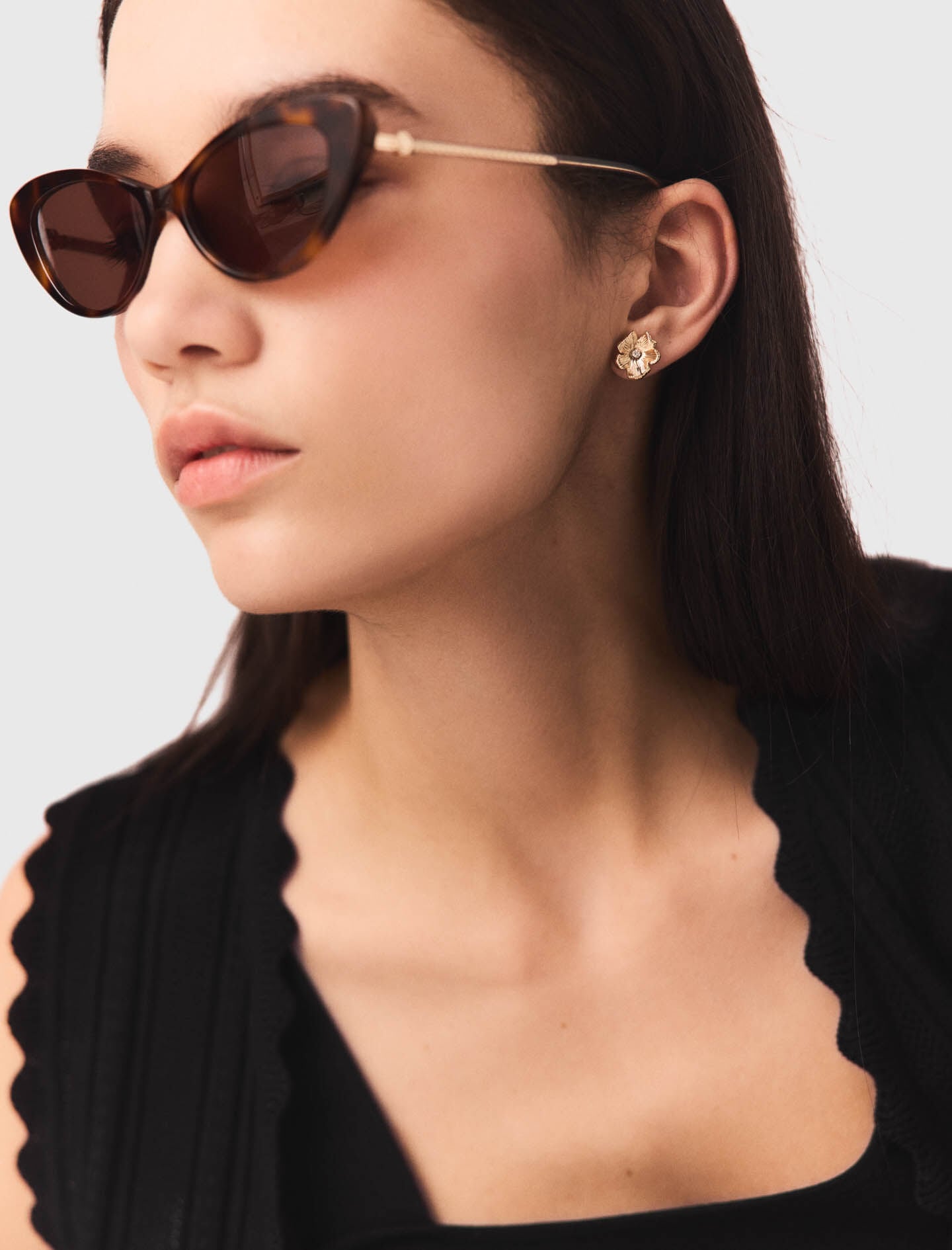 Maje Flower stud earrings