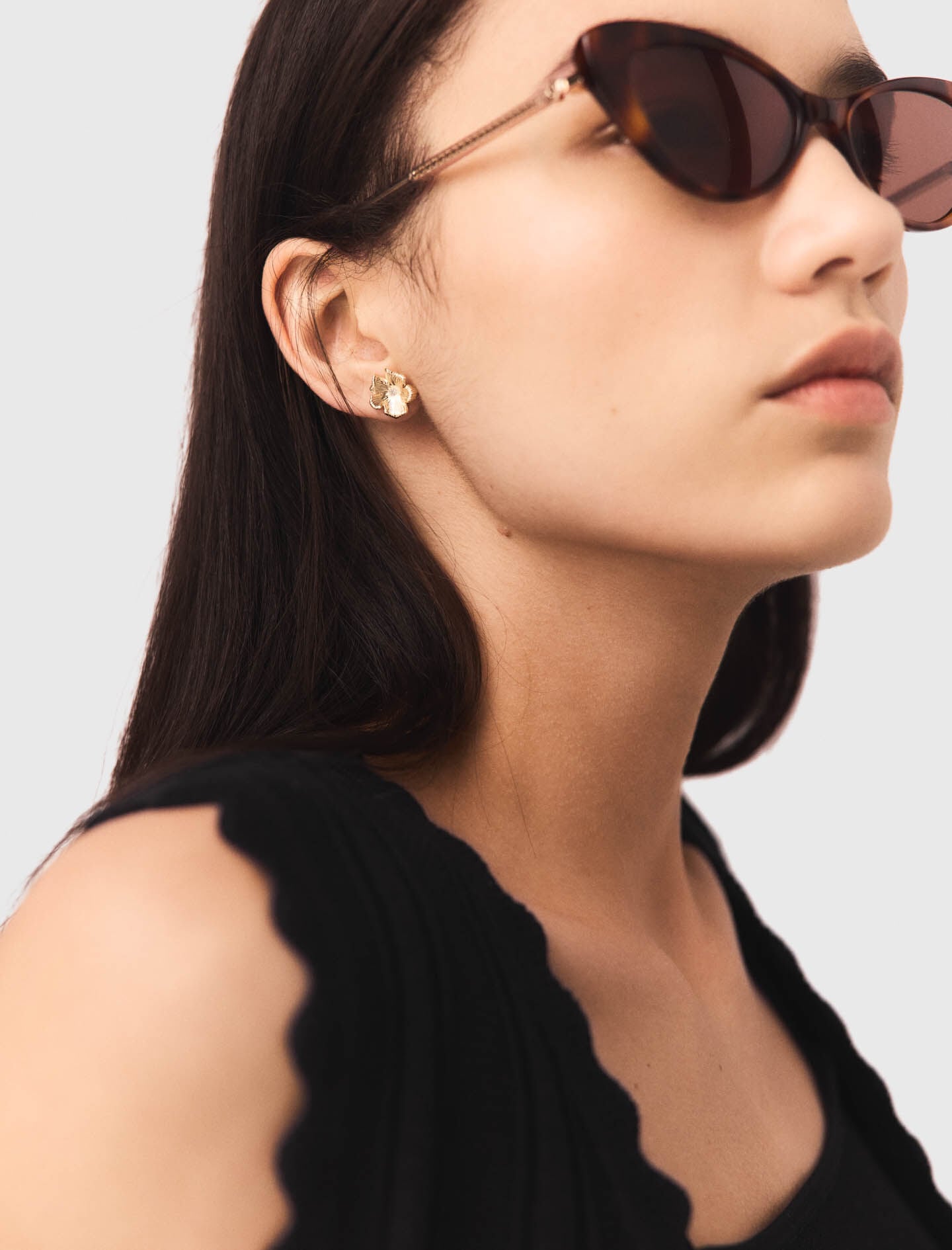 Maje Flower stud earrings