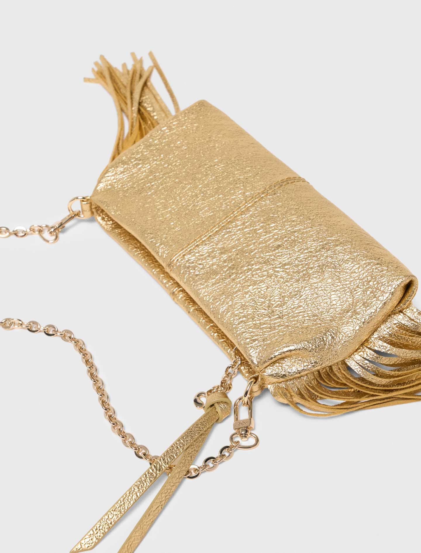 Maje Miss M Metallic Pouch Bag