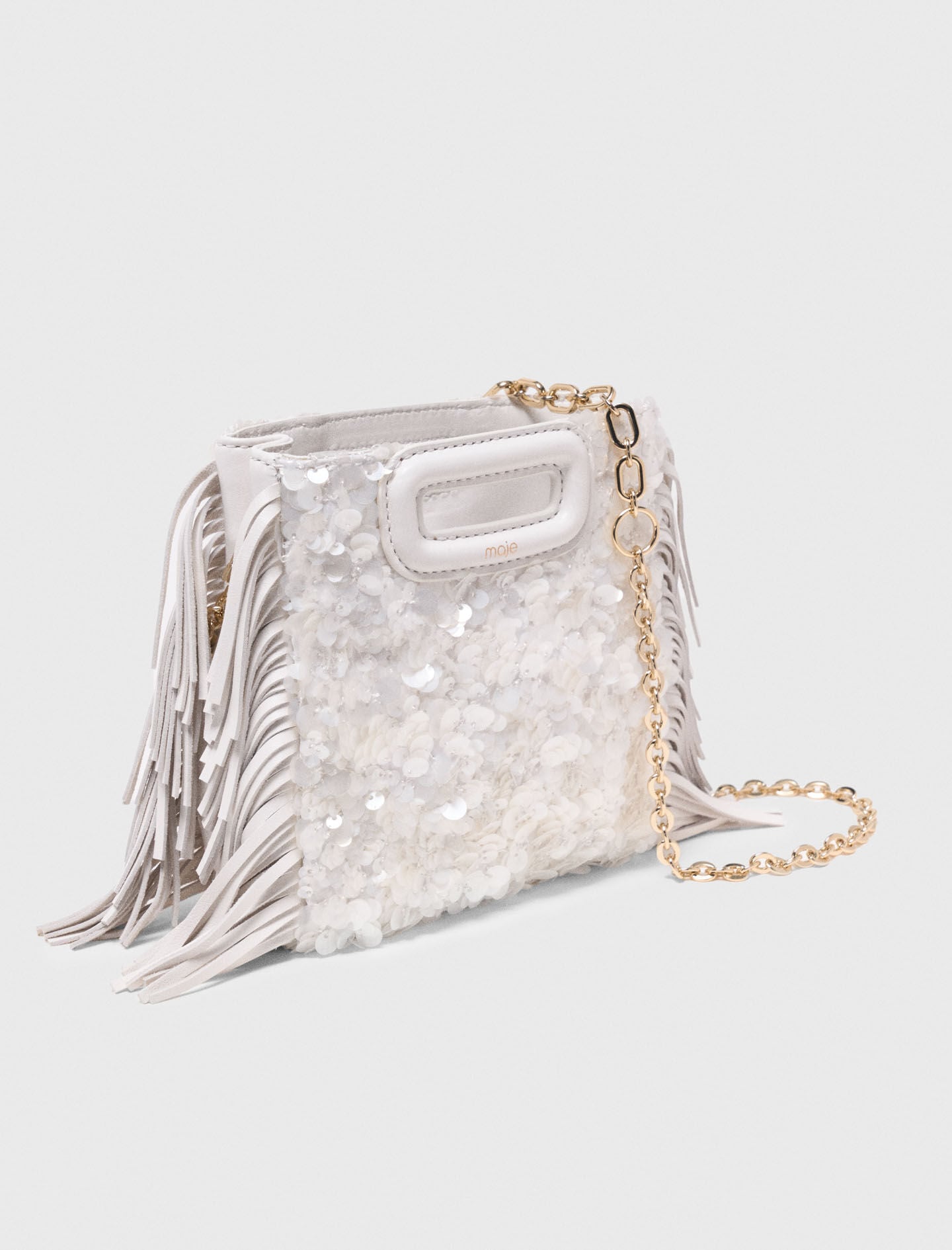 Maje Sequinned M mini bag