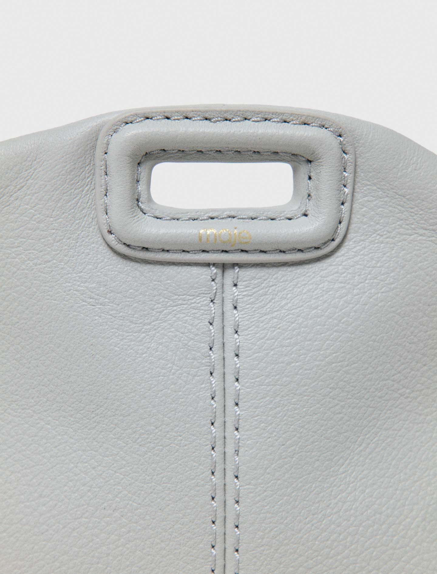 Maje Miss M micro grained leather bag