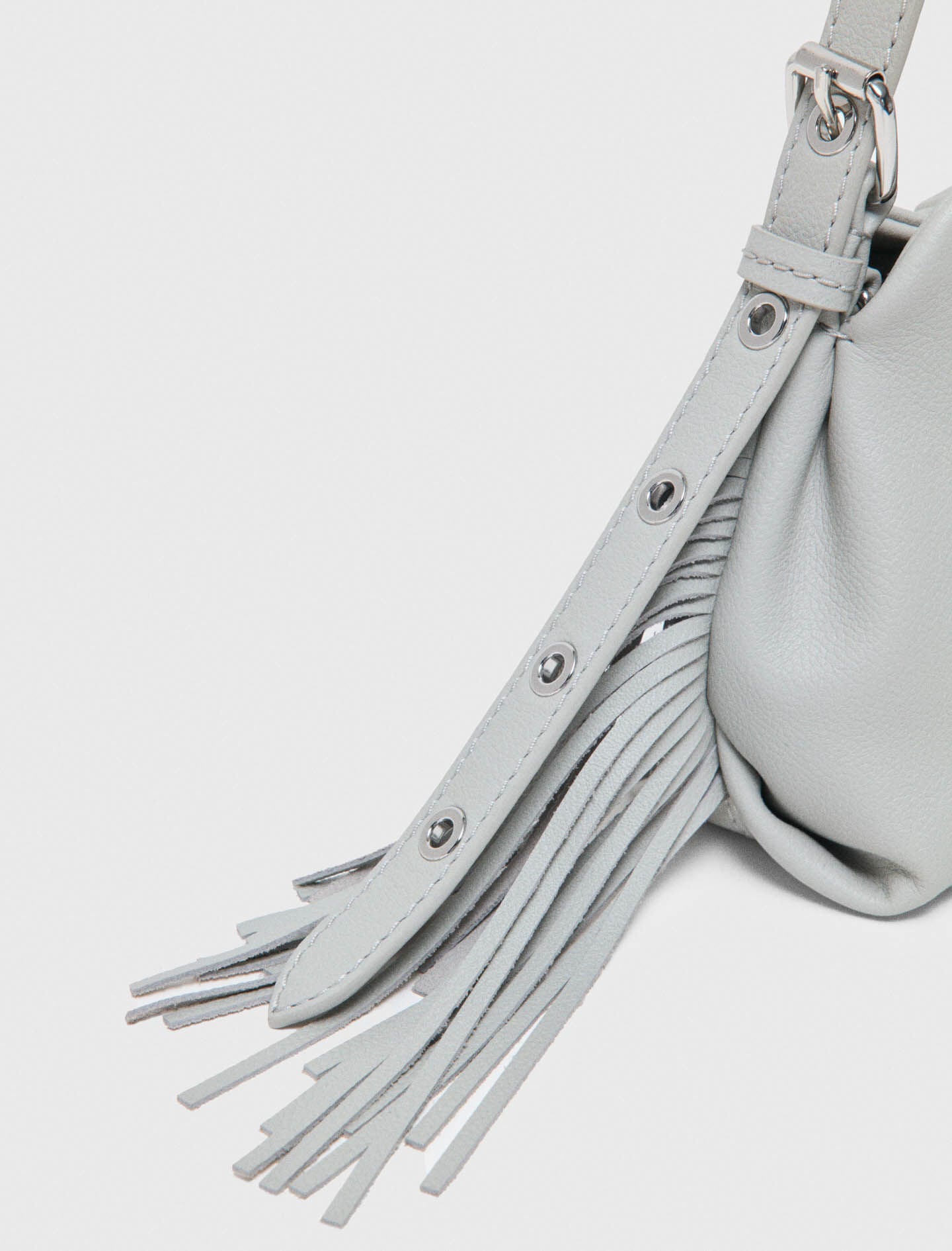 Maje Miss M micro grained leather bag