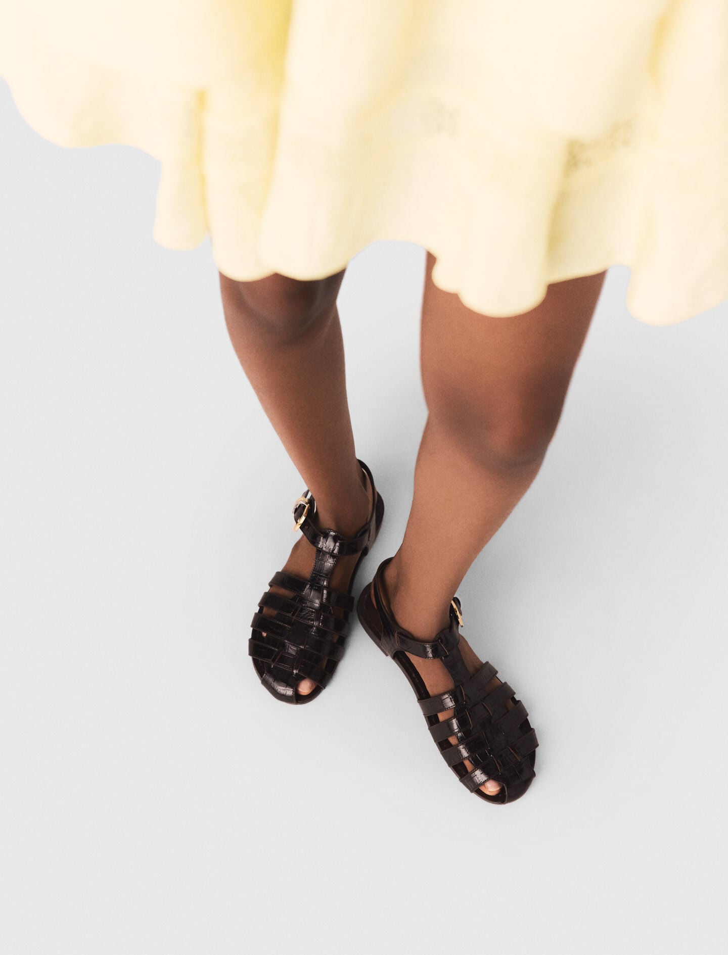 Maje Multi-strap leather sandals