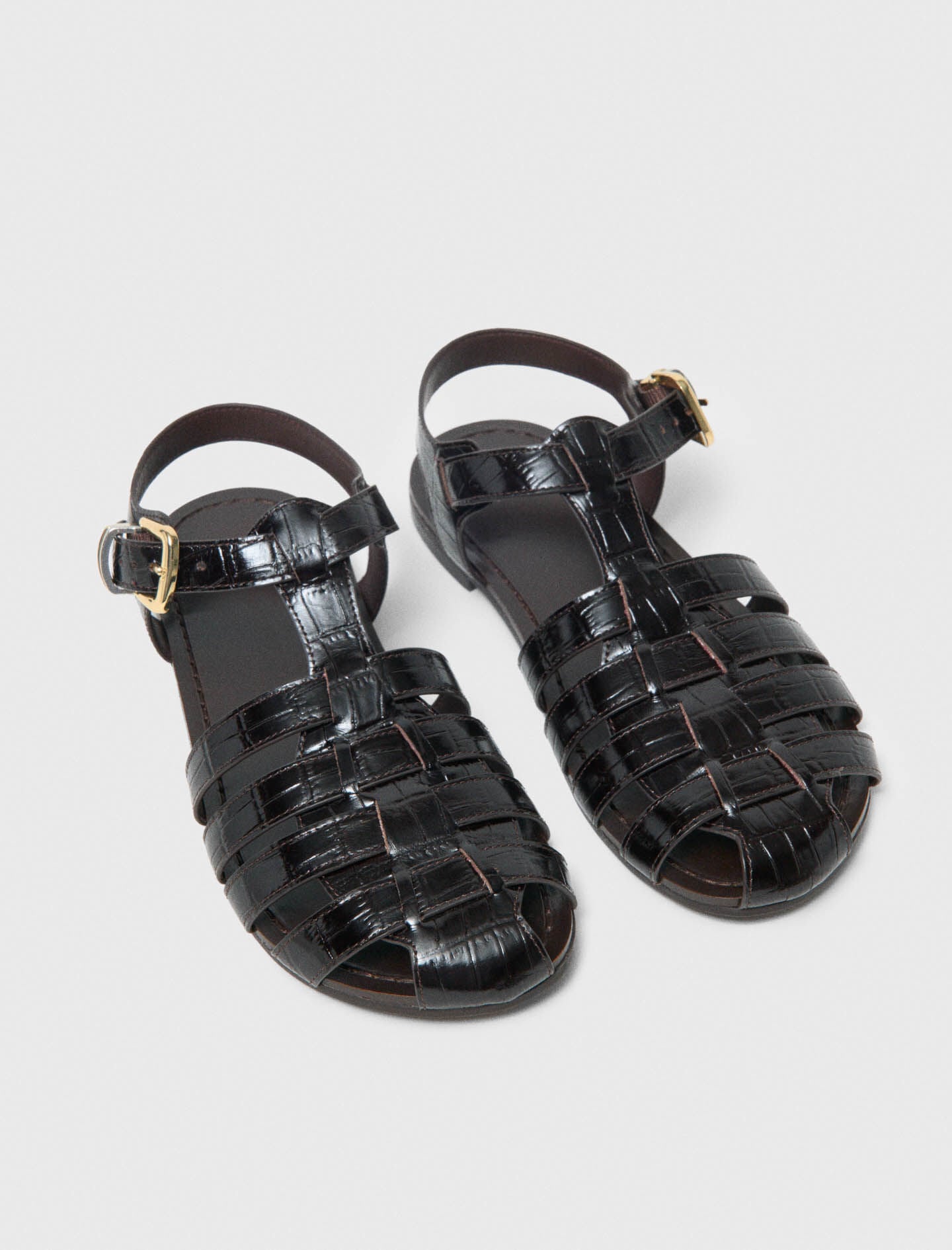 Maje Multi-strap leather sandals