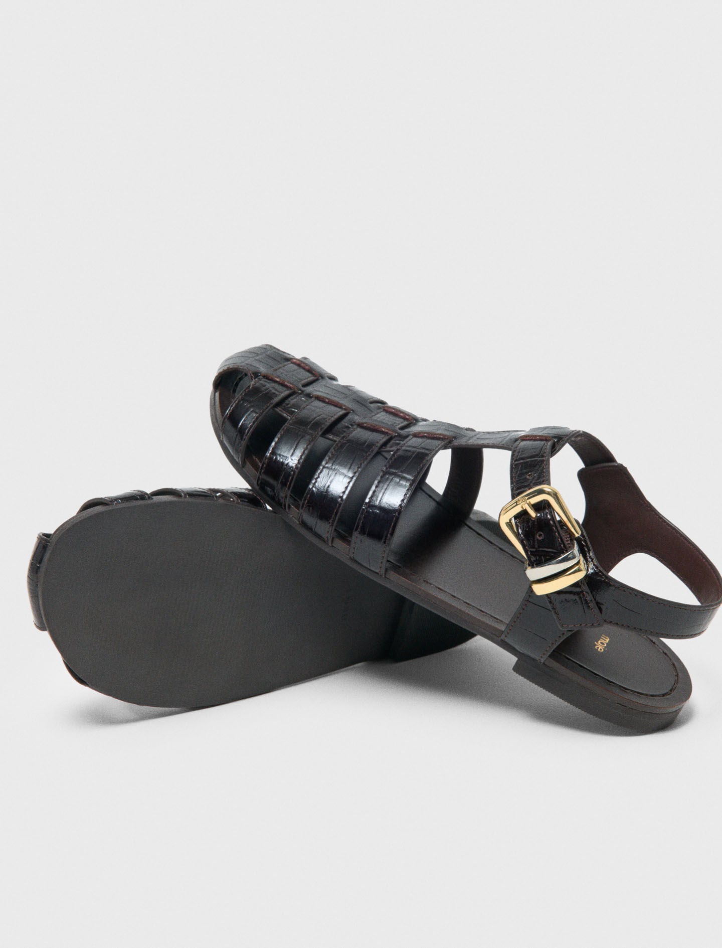 Maje Multi-strap leather sandals