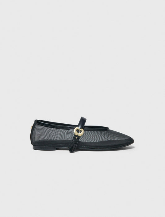 Maje Mesh ballet flats
