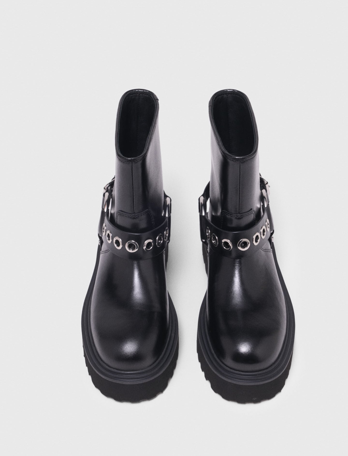 Maje Leather biker boots