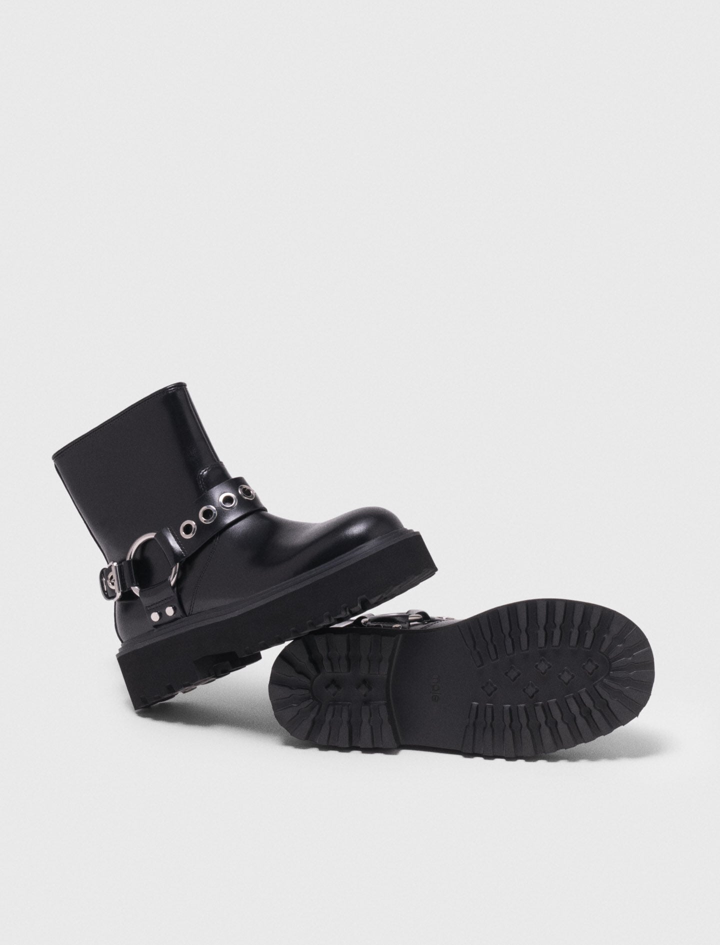 Maje Leather biker boots