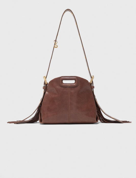 Maje Miss M mini bag in vintage leather