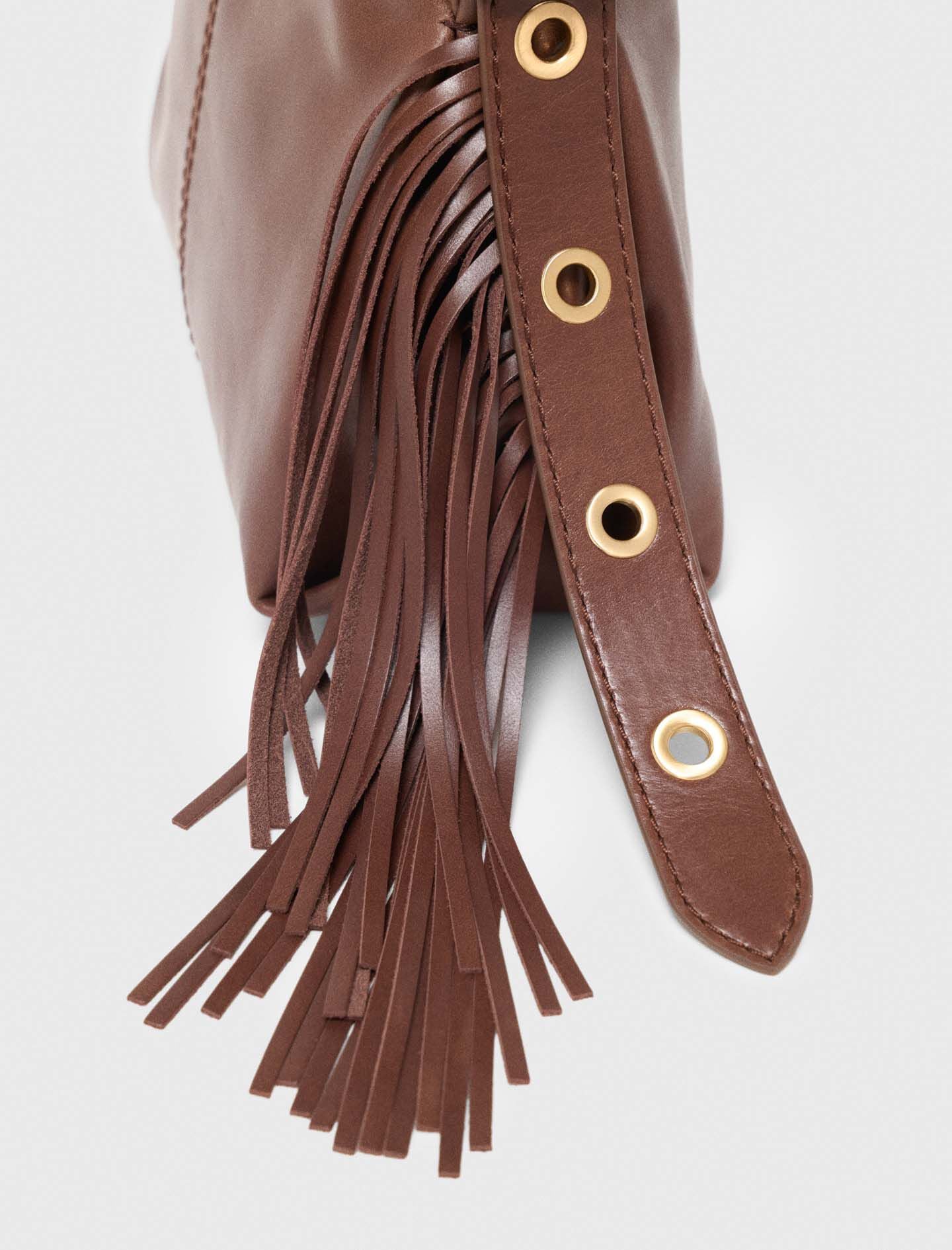 Maje Miss M mini bag in vintage leather