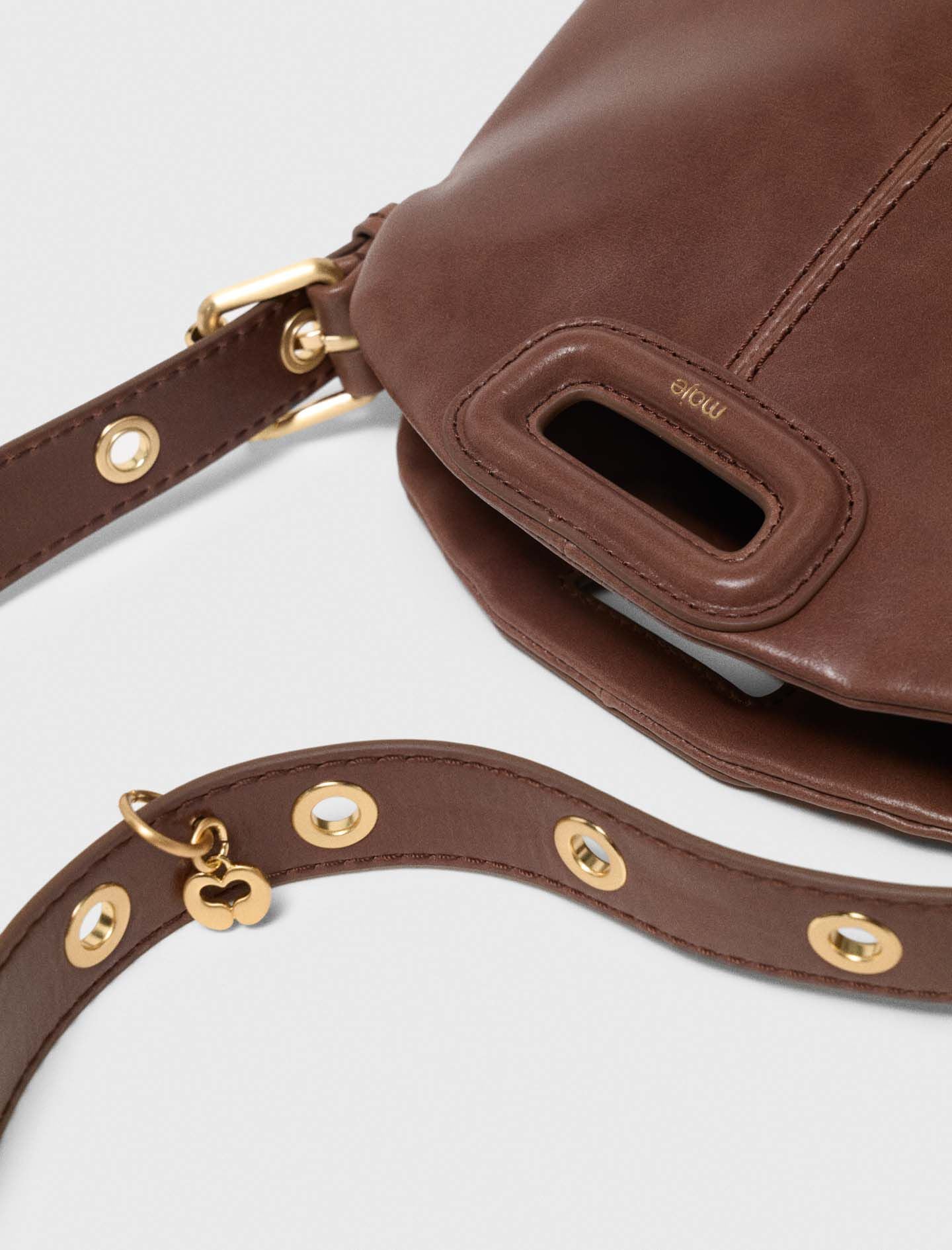 Maje Miss M mini bag in vintage leather