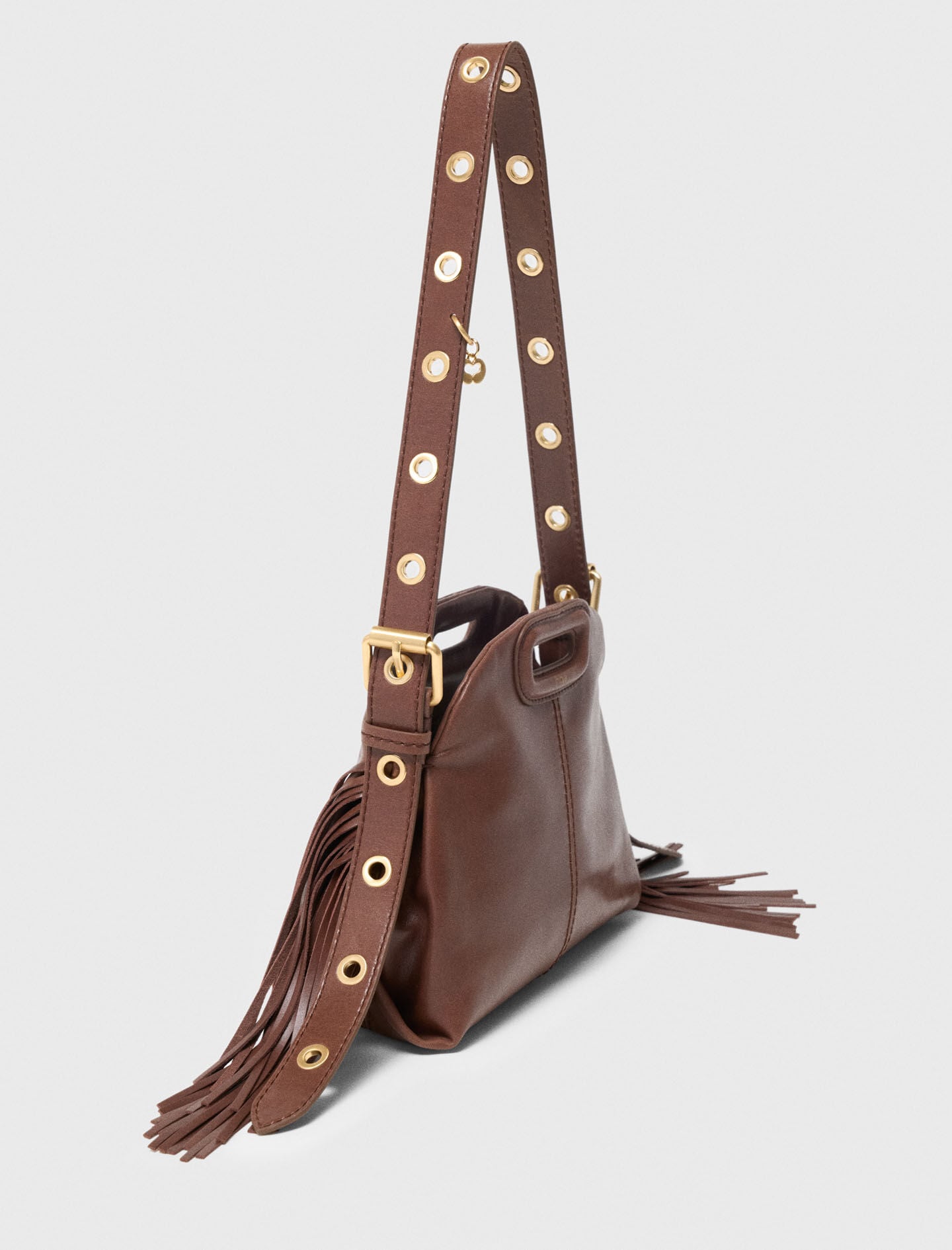 Maje Miss M mini bag in vintage leather