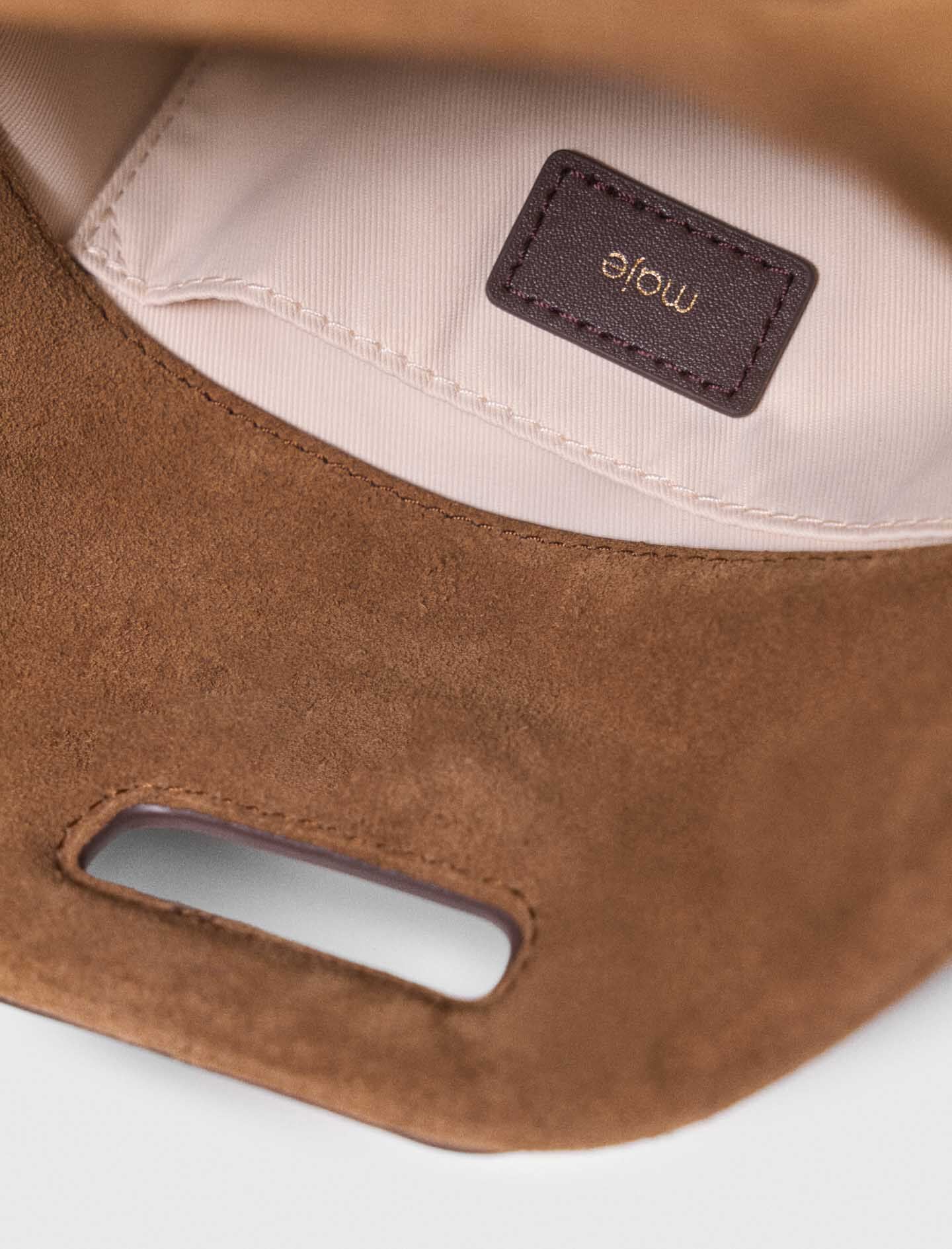 Maje Leather and suede Miss M Mini bag