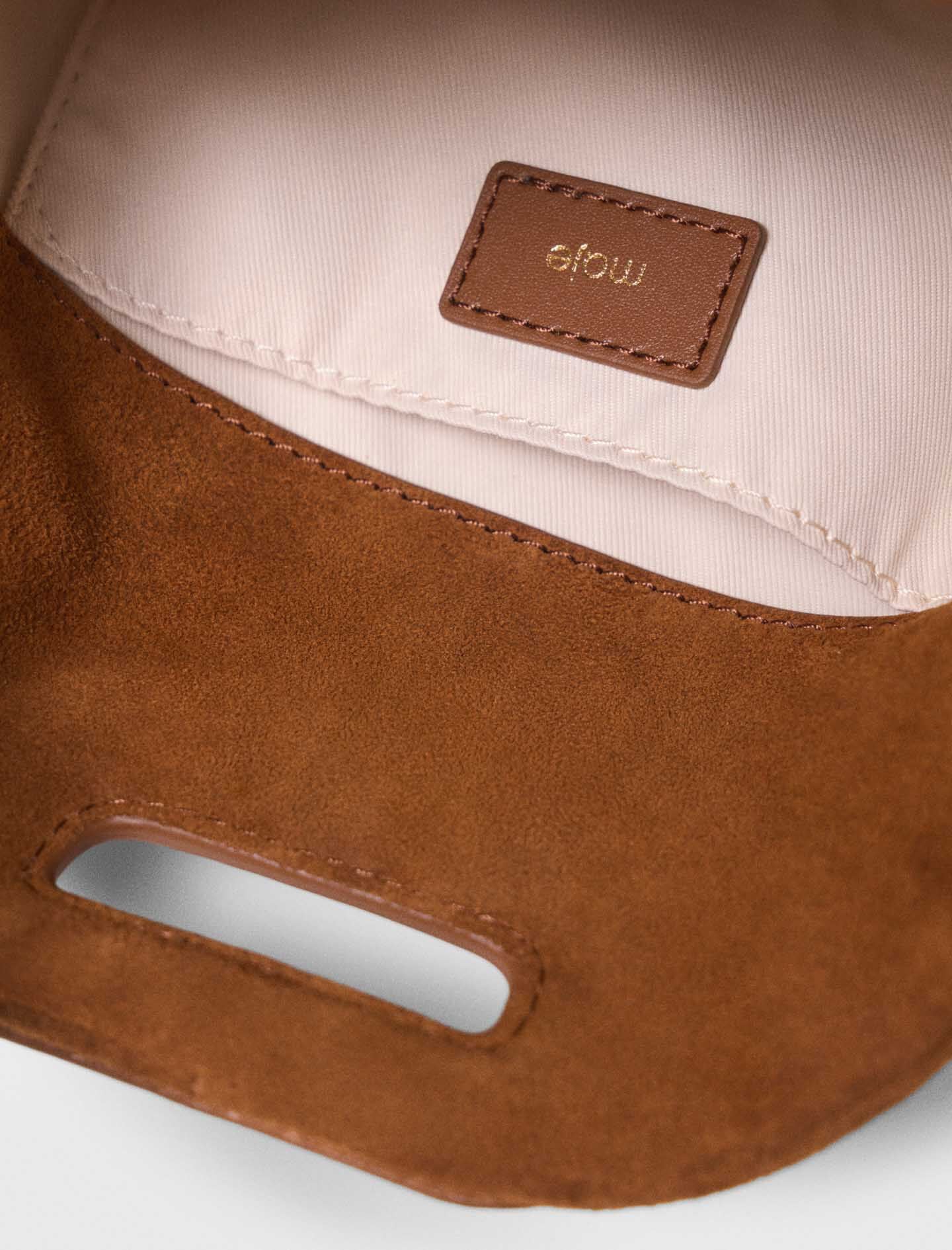Maje Topstitched suede Miss M Mini bag