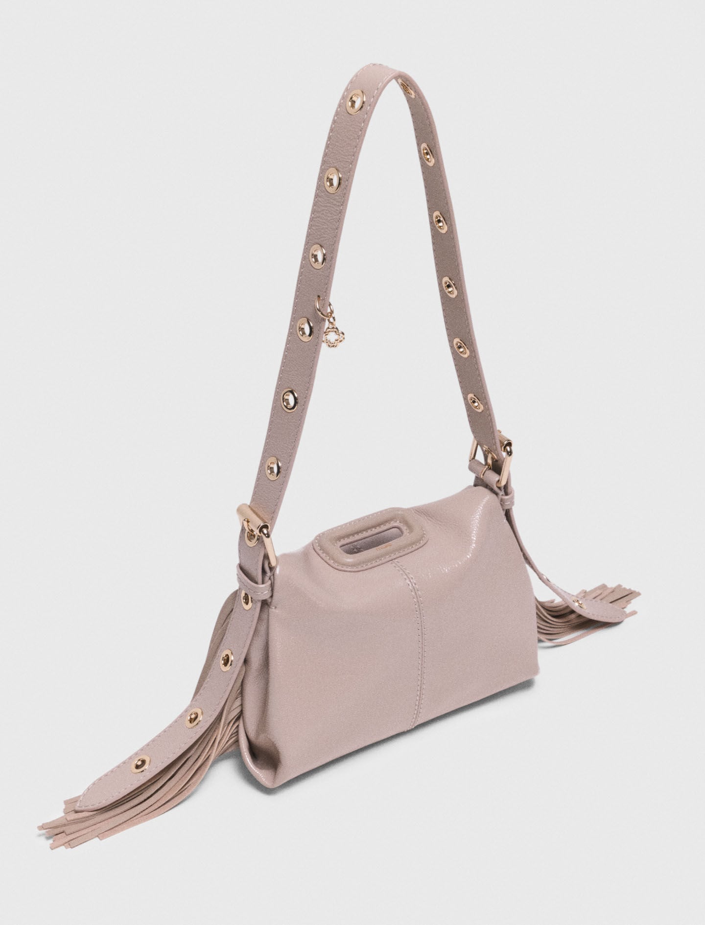 Maje Naplak leather Miss M Mini bag