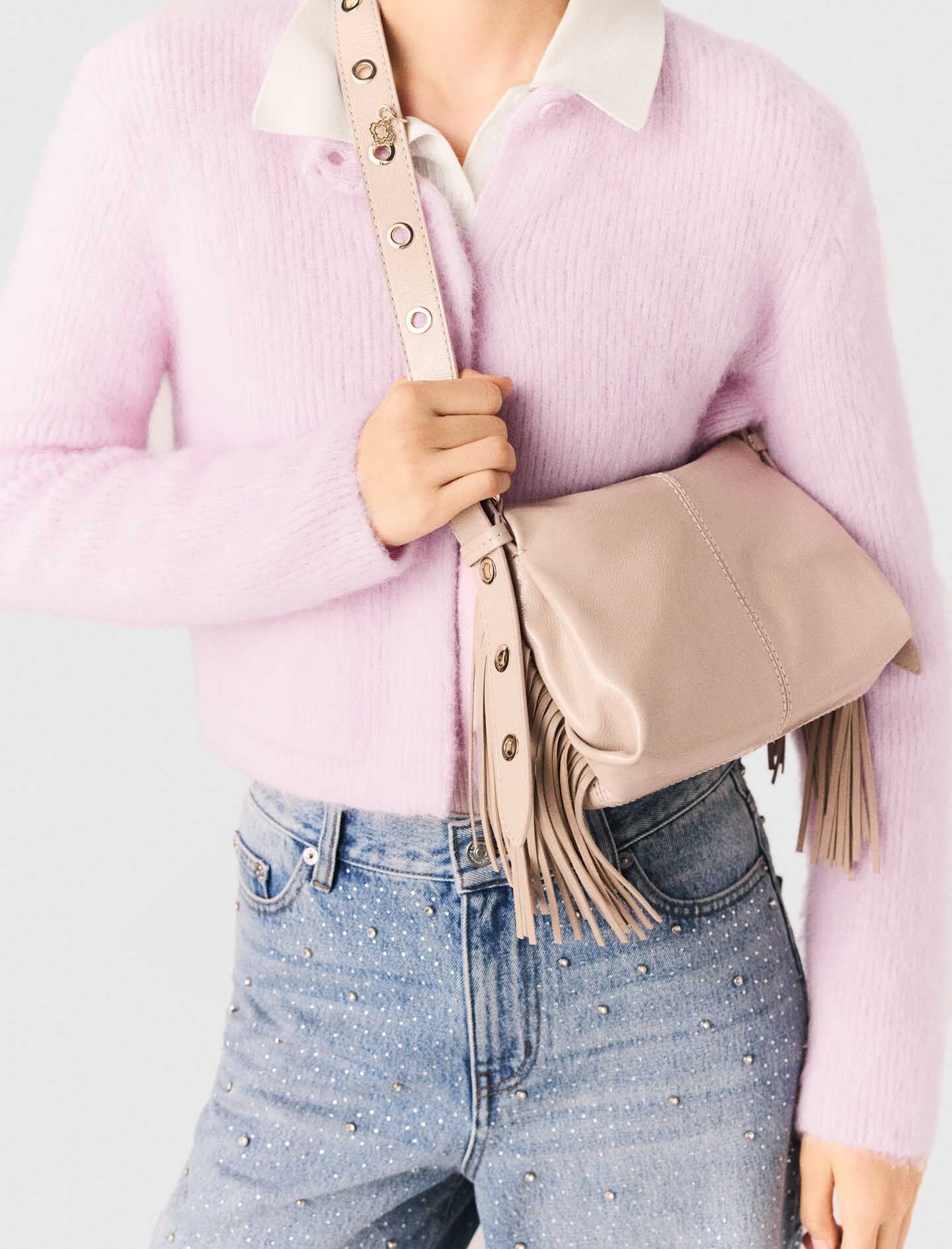 Maje Naplak leather Miss M Mini bag