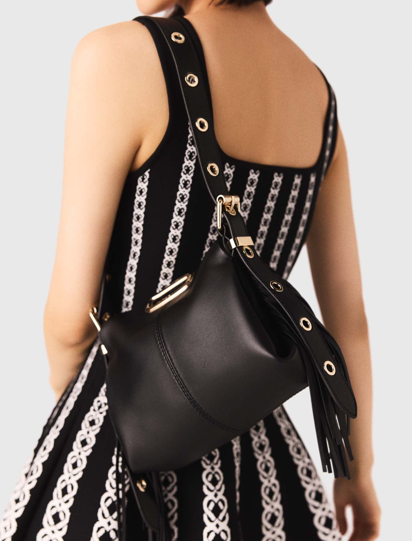 Maje Gold handle Miss M Mini bag