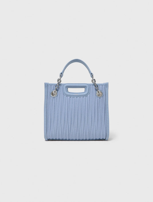 Maje Mini quilted leather tote bag