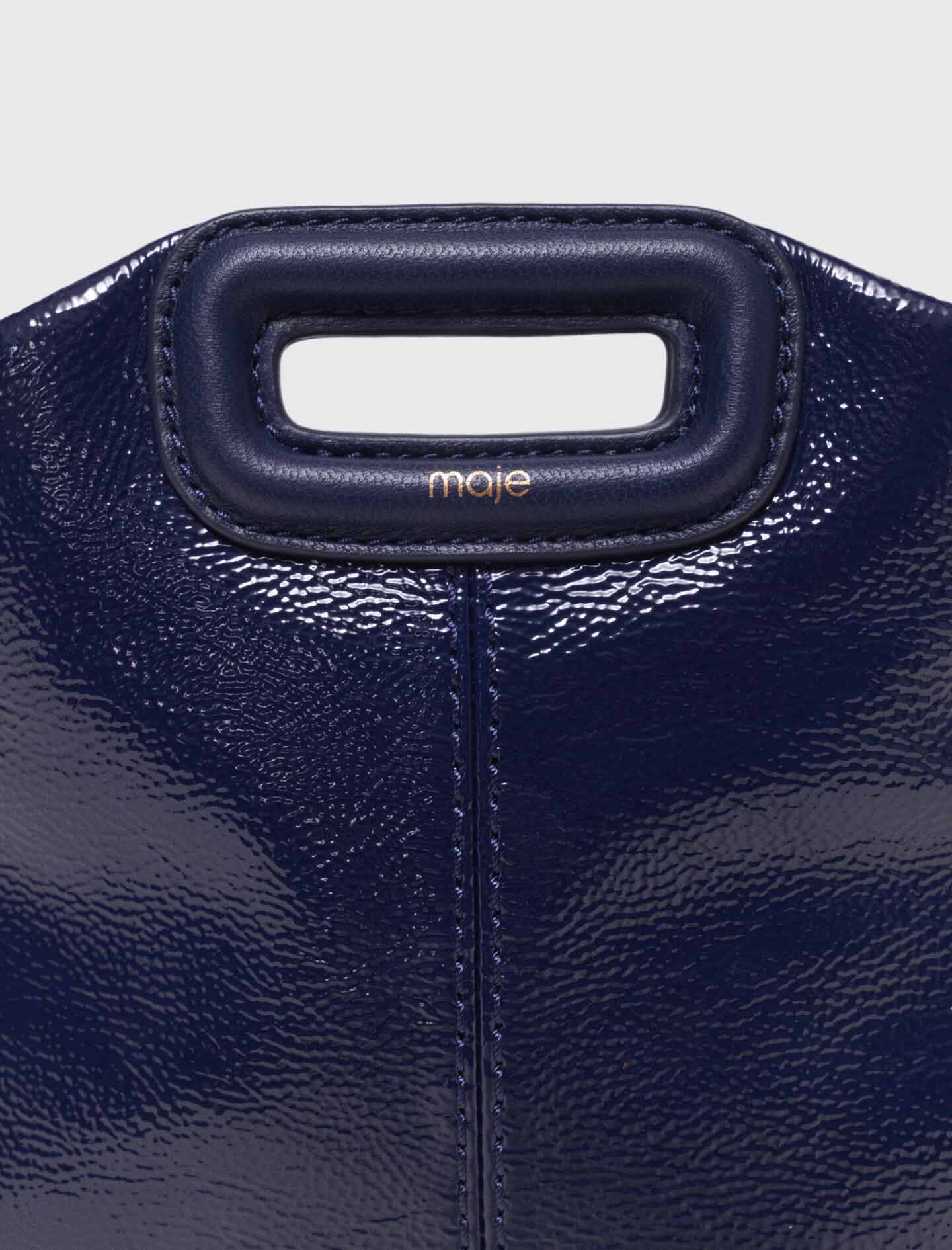 Maje Naplak leather Miss M Mini bag