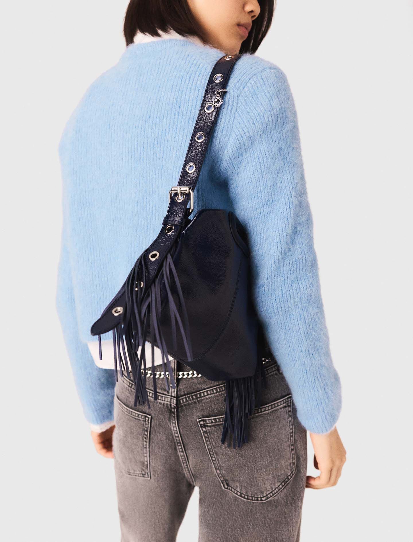 Maje Naplak leather Miss M Mini bag