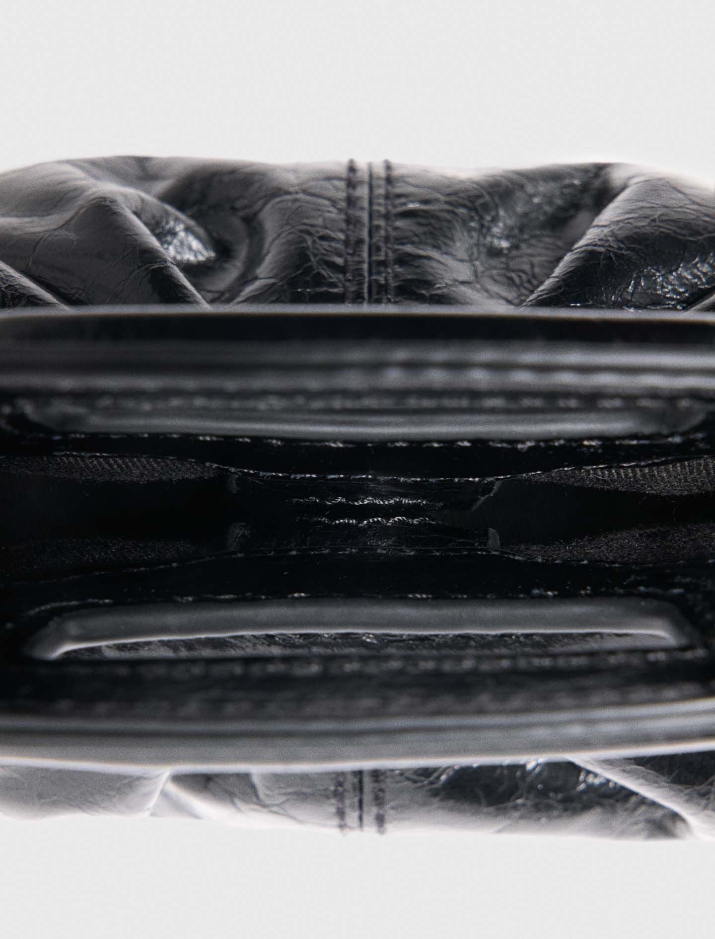 Maje Crackled leather Milpli mini Clutch