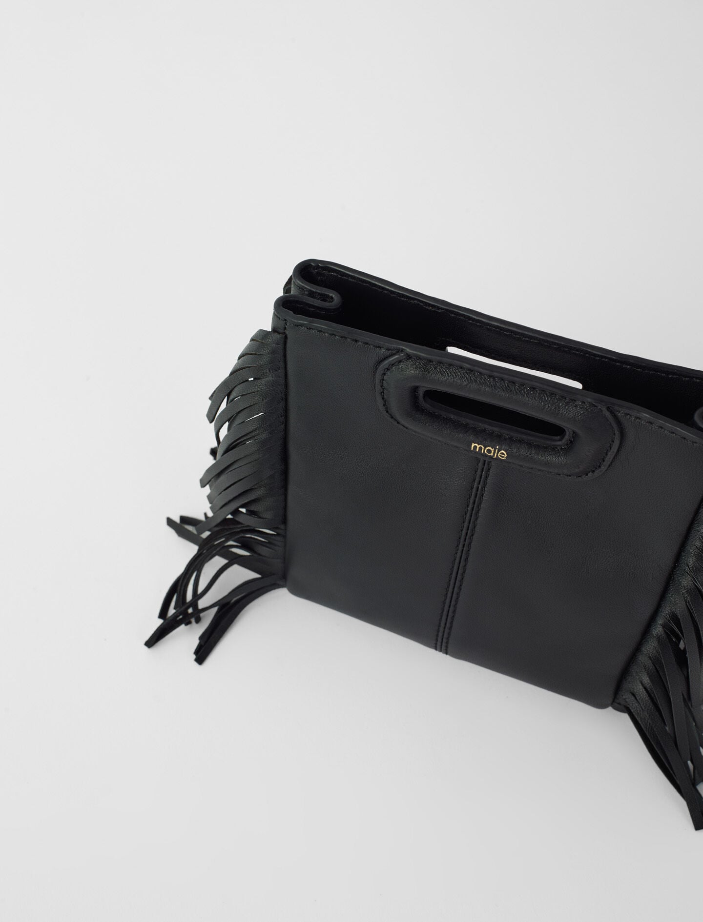 Maje Leather bag with chain strap